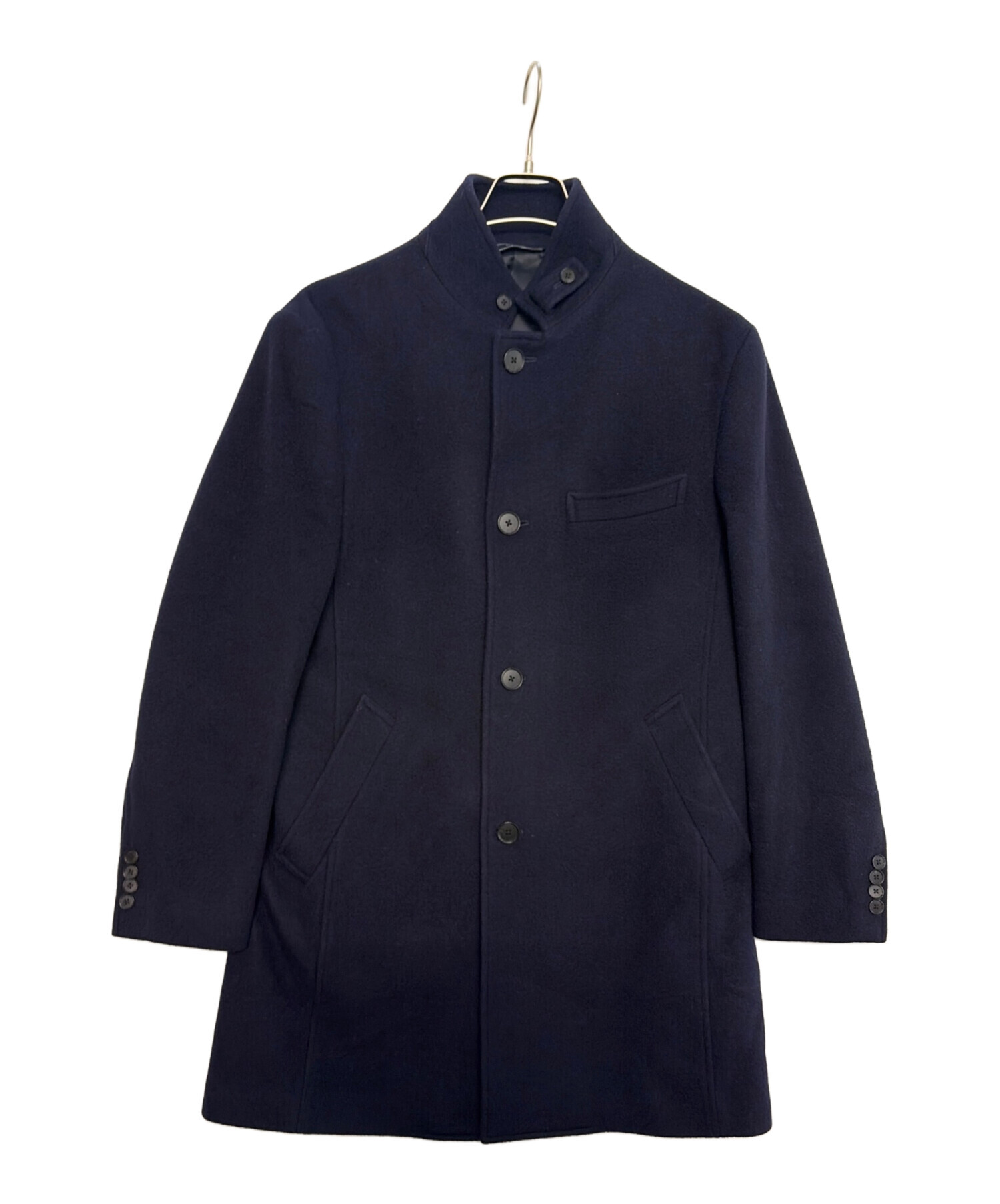 値引き依頼者　NEWYORKER ウールカシミヤコート　美品 中古・古着通販】NEWYORKER (ニューヨーカー) ウールコート ネイビー