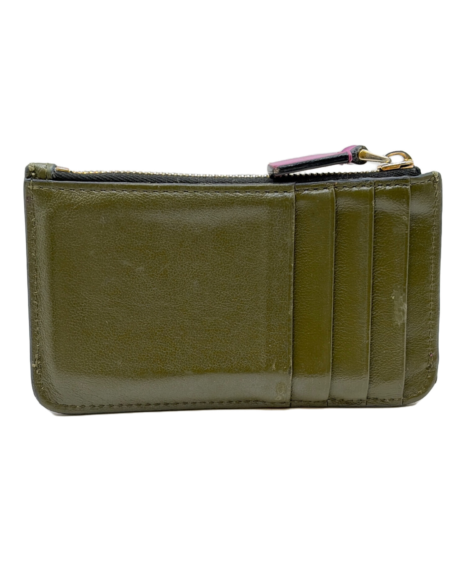 中古・古着通販】MARNI (マルニ) フラグメントケース グリーン×ピンク