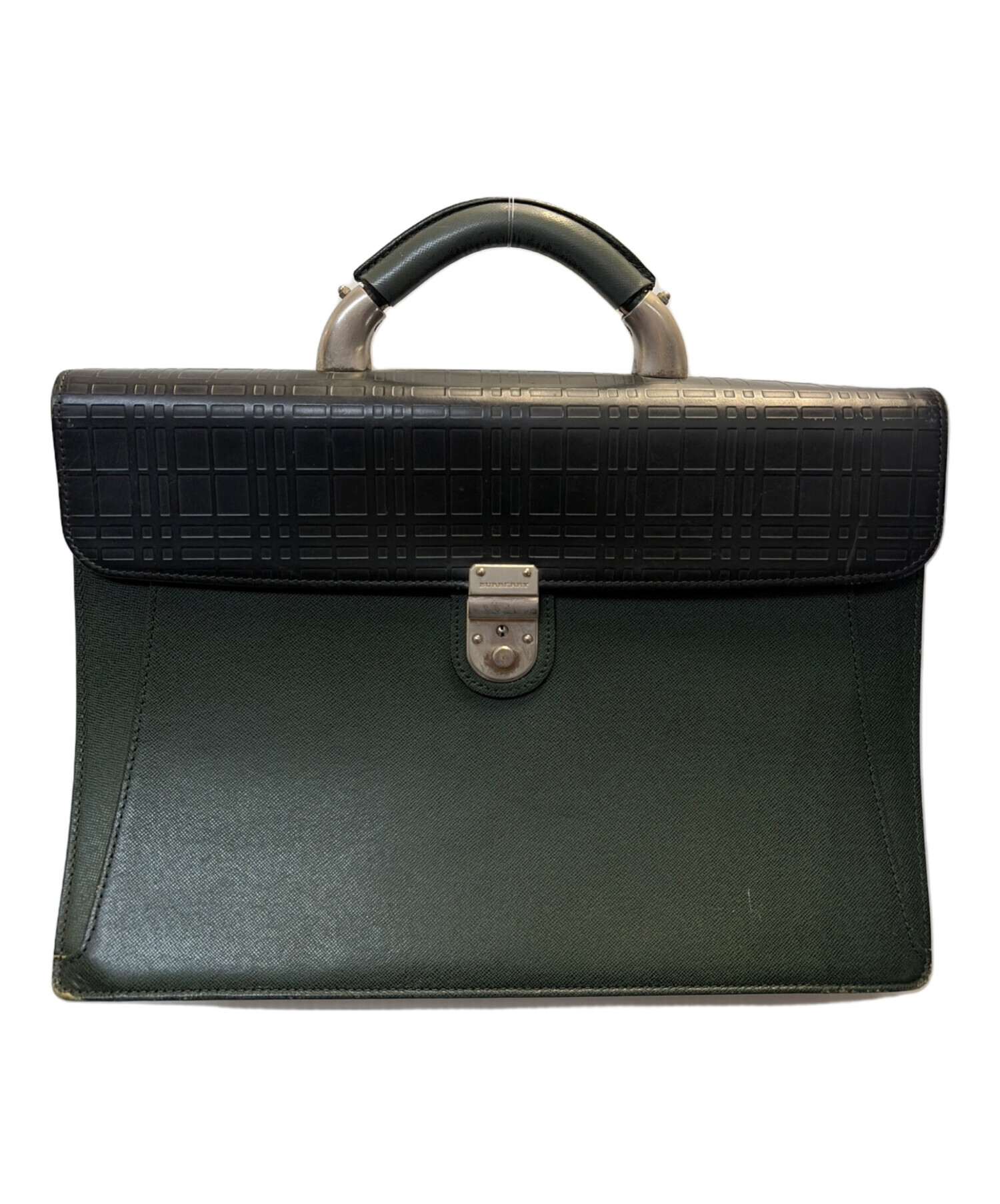 中古・古着通販】BURBERRY (バーバリー) ビジネスバッグ グリーン
