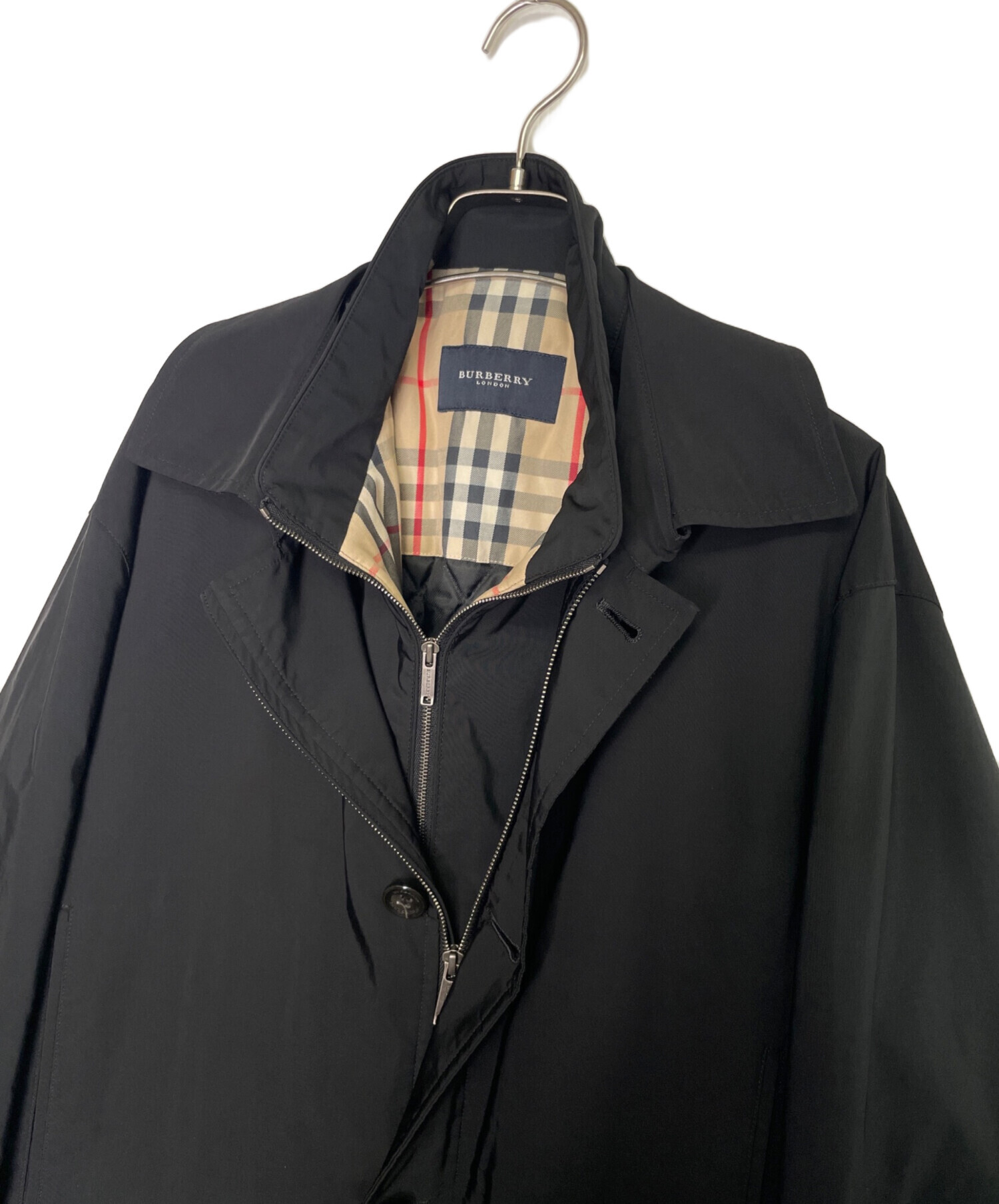 バーバリーロンドン ミリタリー フィールドコート ナイロンジャケット フード収納 中古・古着通販】BURBERRY LONDON (バーバリーロンドン) BURBERRY