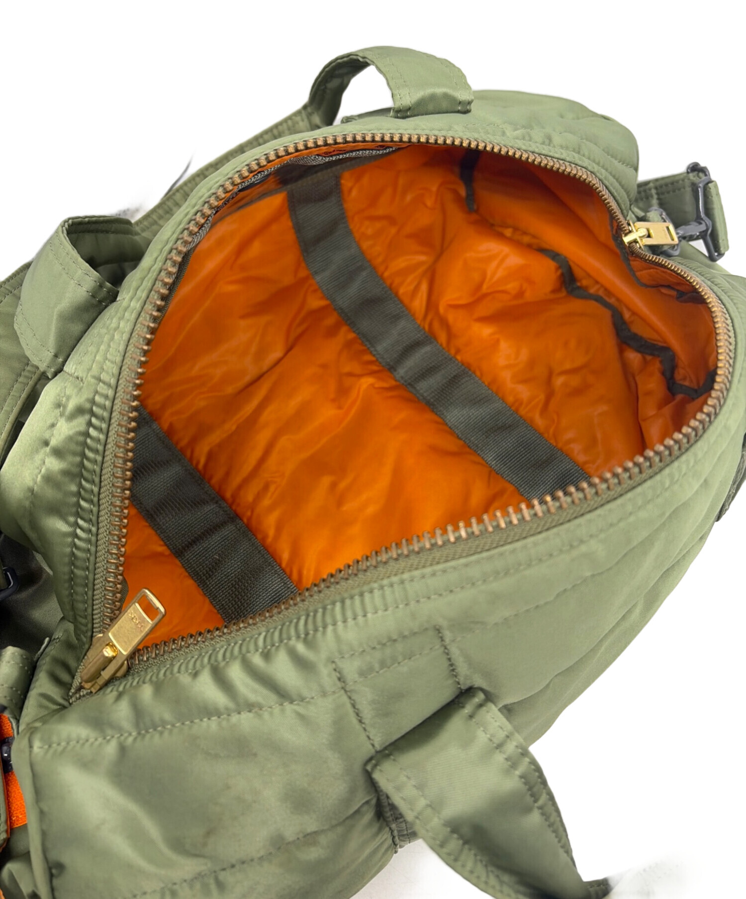 中古・古着通販】PORTER (ポーター) ミニボストンバッグ オリーブ