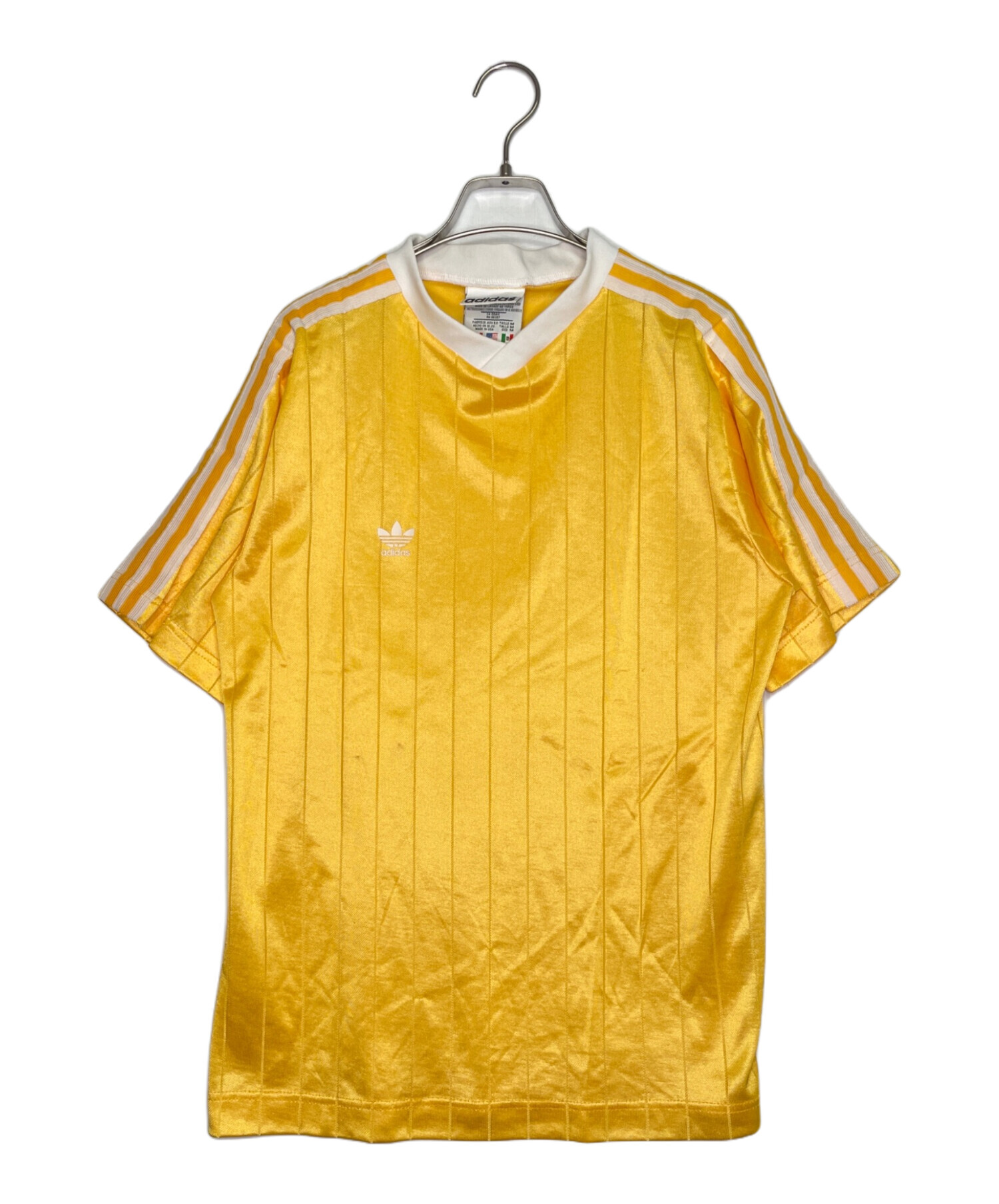 【ビンテージ】80s  トレフォイル Vネック ゲームシャツ 中古・古着通販】adidas (アディダス) adidas アディダス 80s USA製
