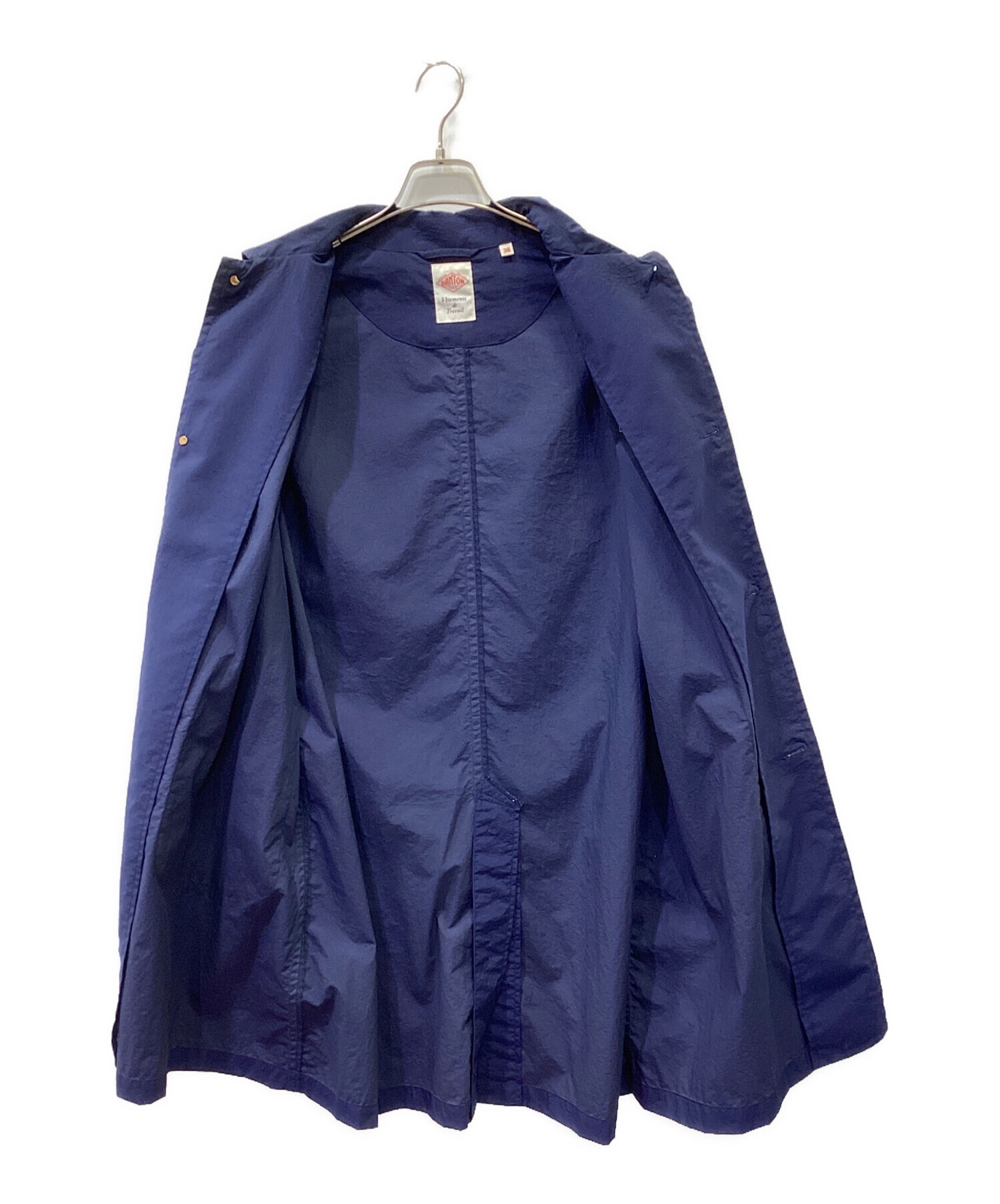未使用品！！ DANTON ダントン ステンカラーコート 40 ネイビー 中古・古着通販】DANTON (ダントン) ステンカラーコート ブルー