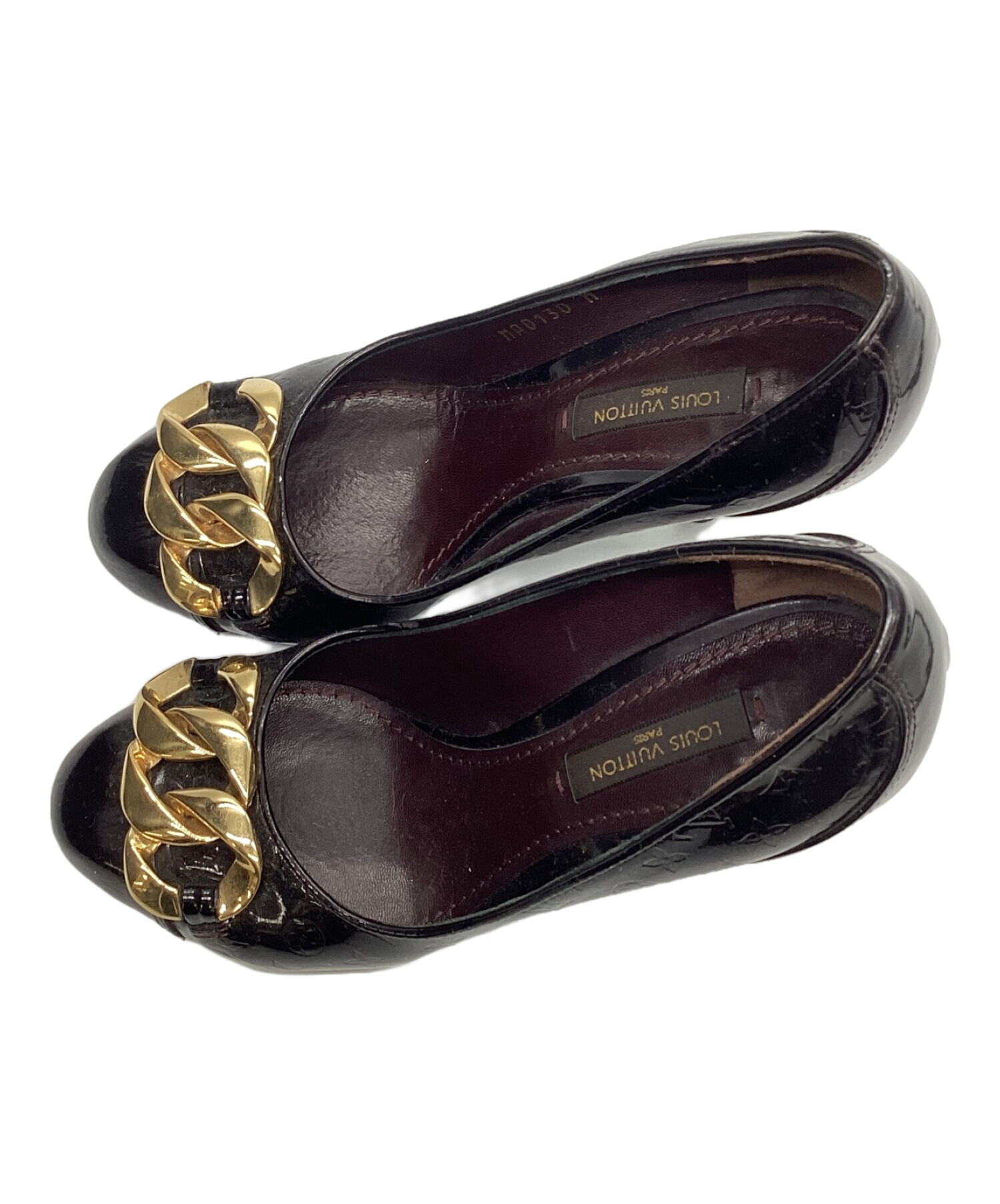 ルイヴィトンパンプス LOUIS VUITTON LV ルイ ヴィトン パンプス ＃34 1/2 スウェード