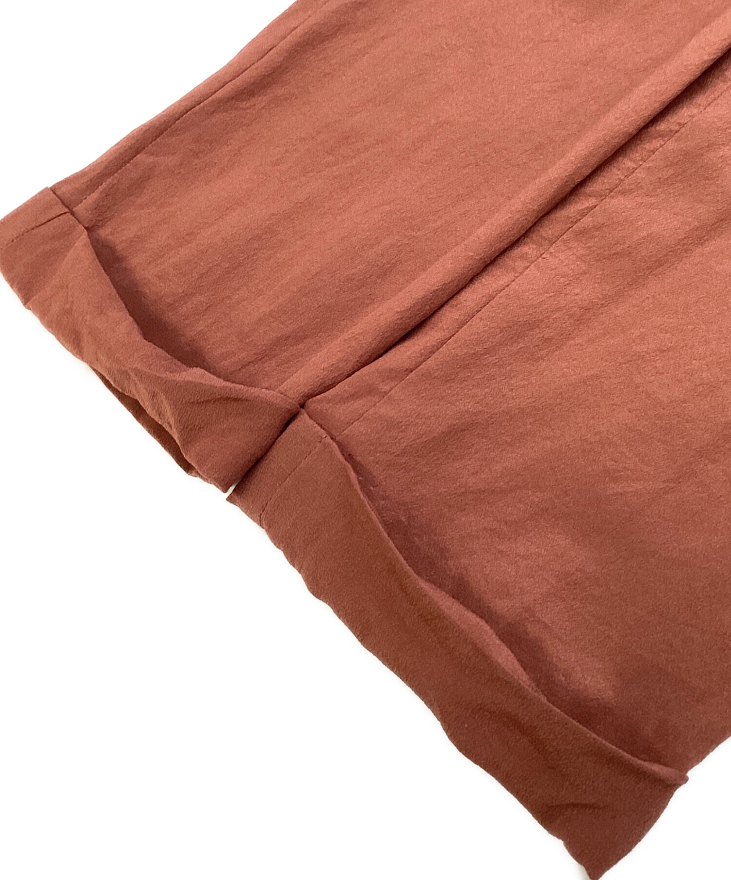 中古・古着通販】GUCCI (グッチ) シルクタックパンツ ブラウン サイズ