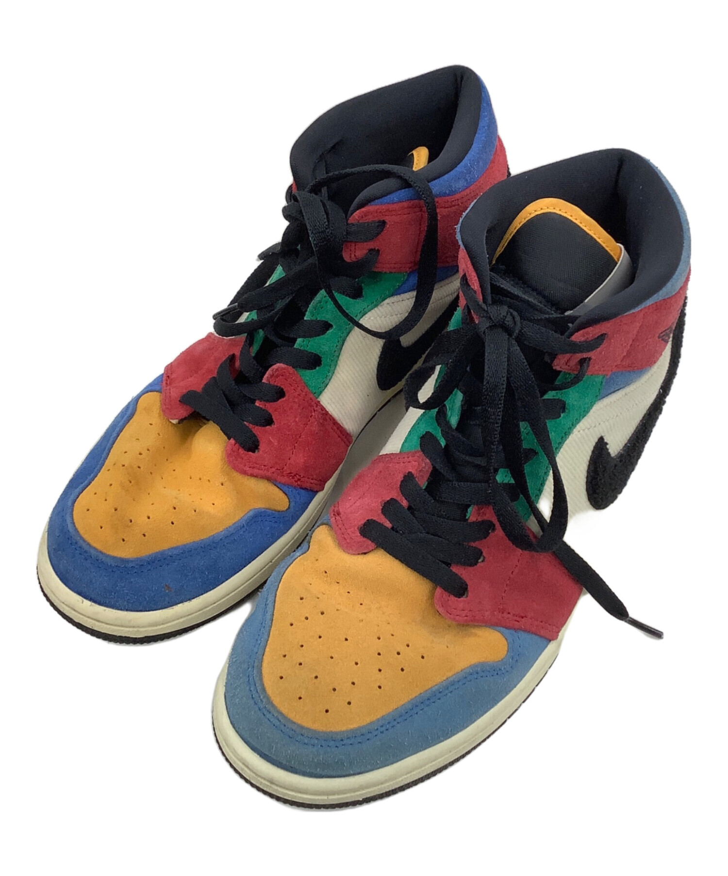 中古・古着通販】NIKE (ナイキ) ハイカットスニーカー マルチカラー 