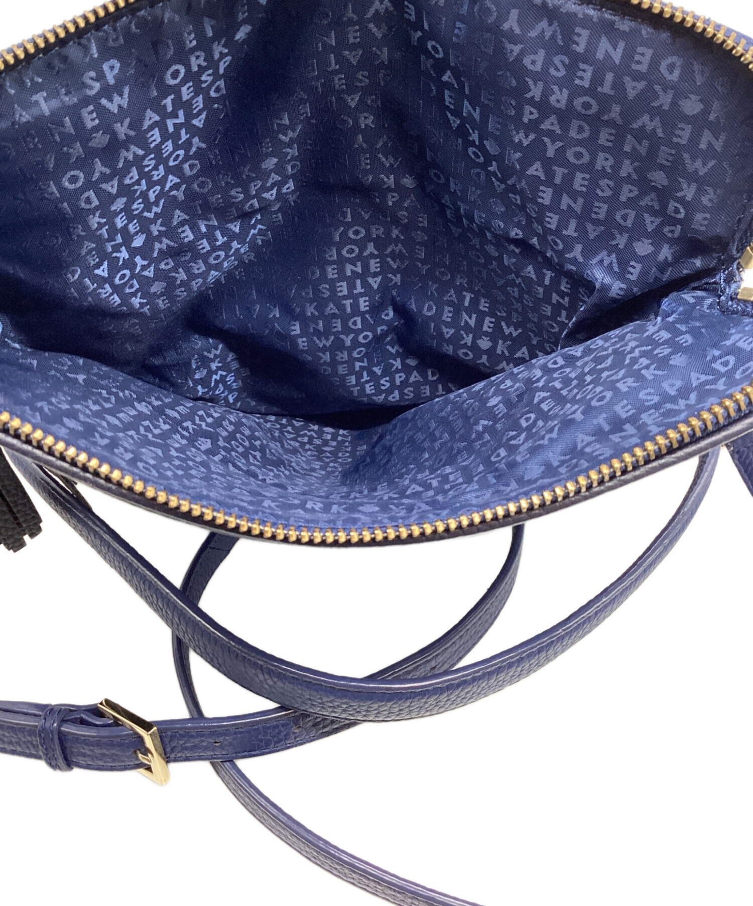 kate spade new york ショルダーバッグ  青 【古着】【中古】【送料無料】 kate spade NEW YORK - kate spade new york ショルダーバッグ 青