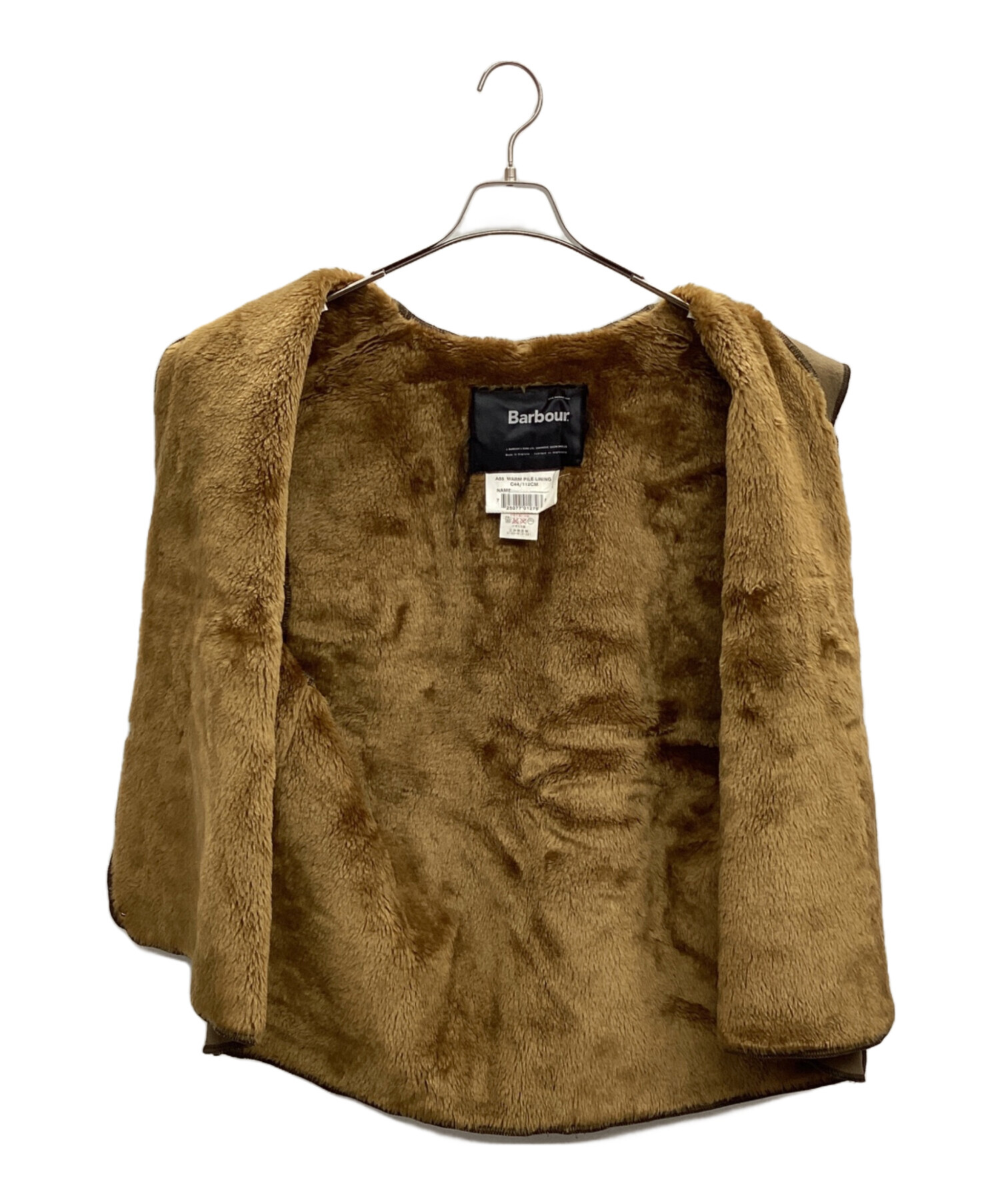 中古・古着通販】Barbour (バブアー) パイルライナー ブラウン サイズ