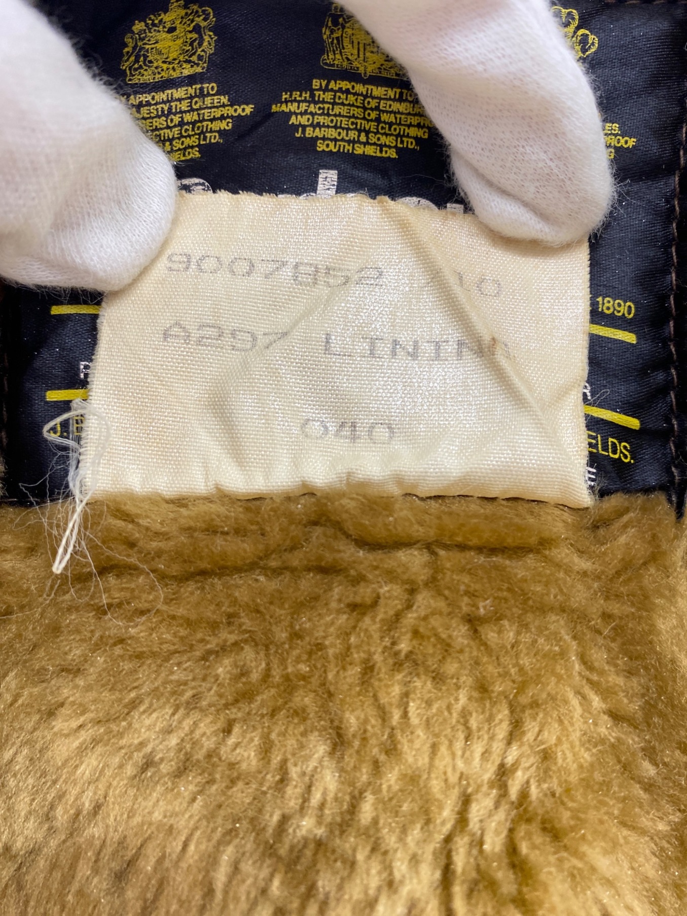 中古・古着通販】Barbour (バブアー) ライニング 90s古着 PILE LINING 