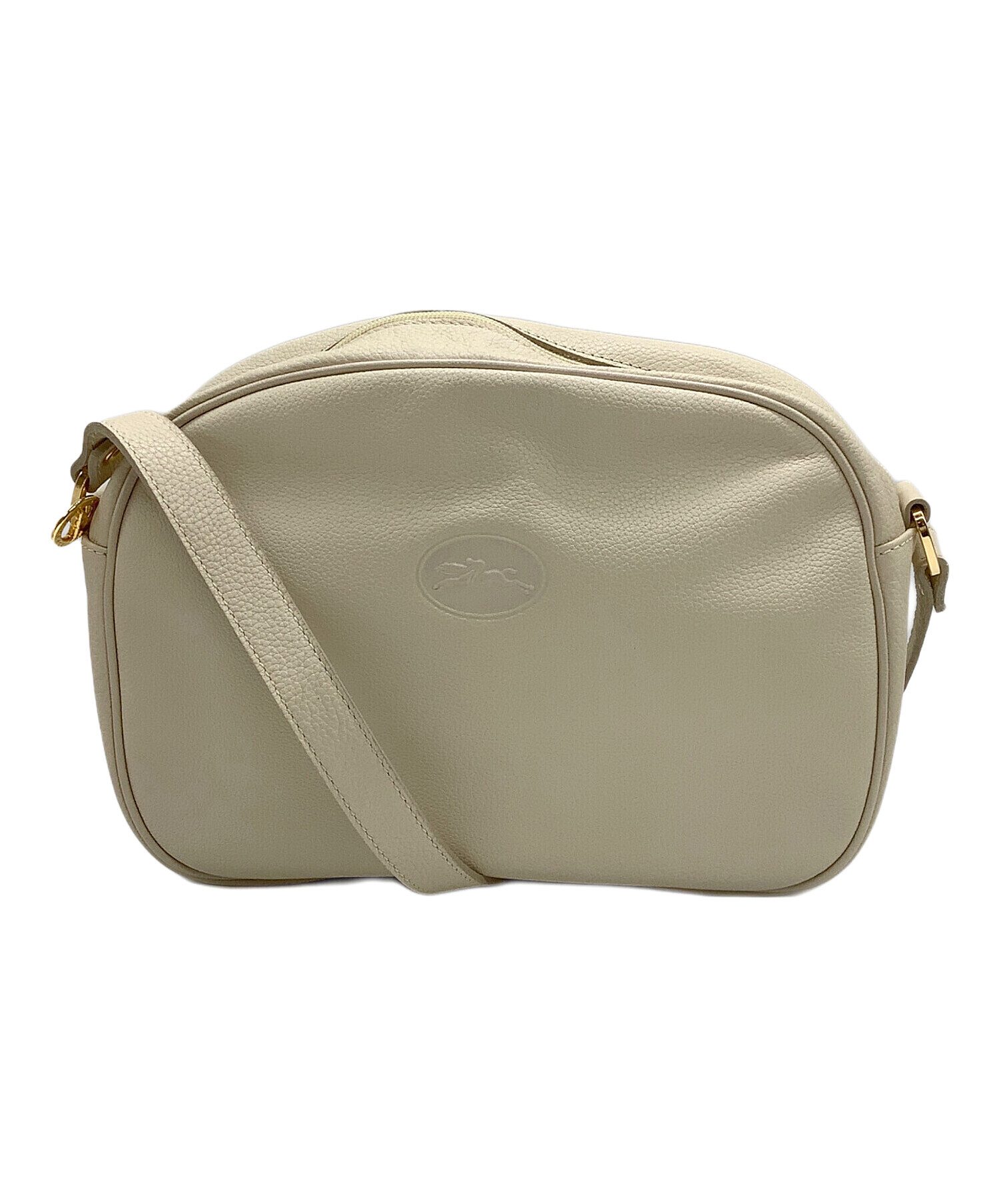 中古・古着通販】LONGCHAMP (ロンシャン) レザーショルダーバッグ