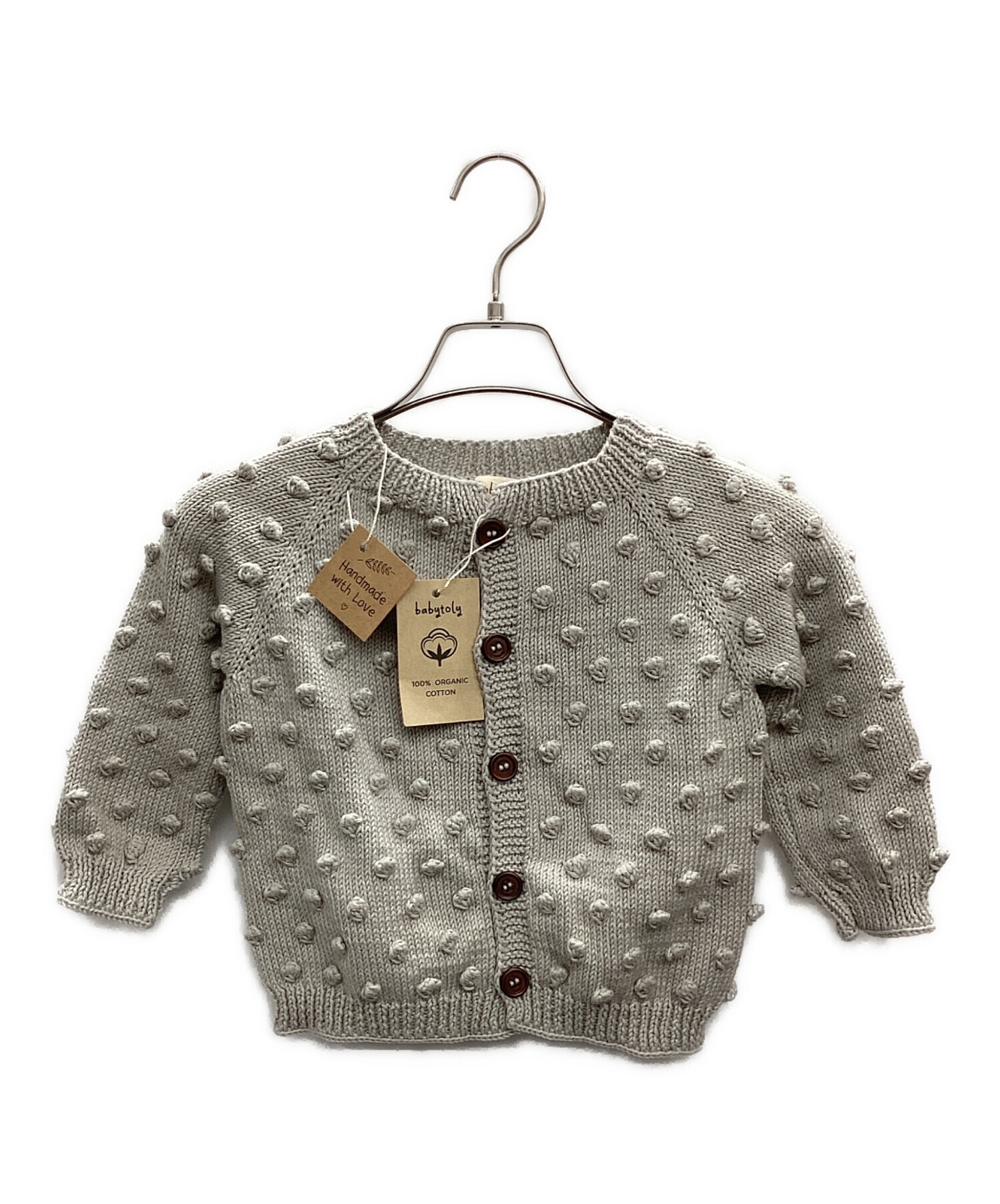 中古・古着通販】babytoly (ベビートリィ) カーディガン グレー サイズ 