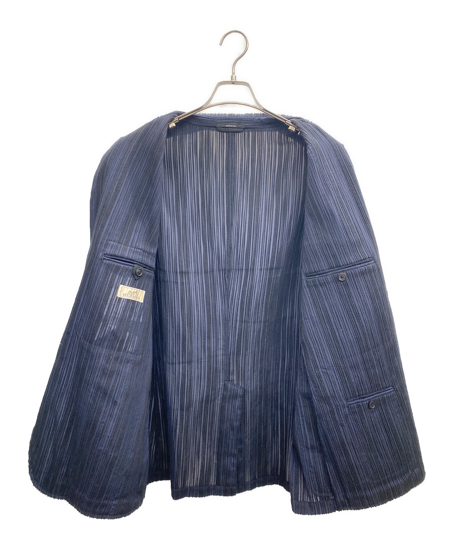 hermes エルメス　ジャケット 中古・古着通販】HERMES (エルメス) ジャケット ネイビー サイズ
