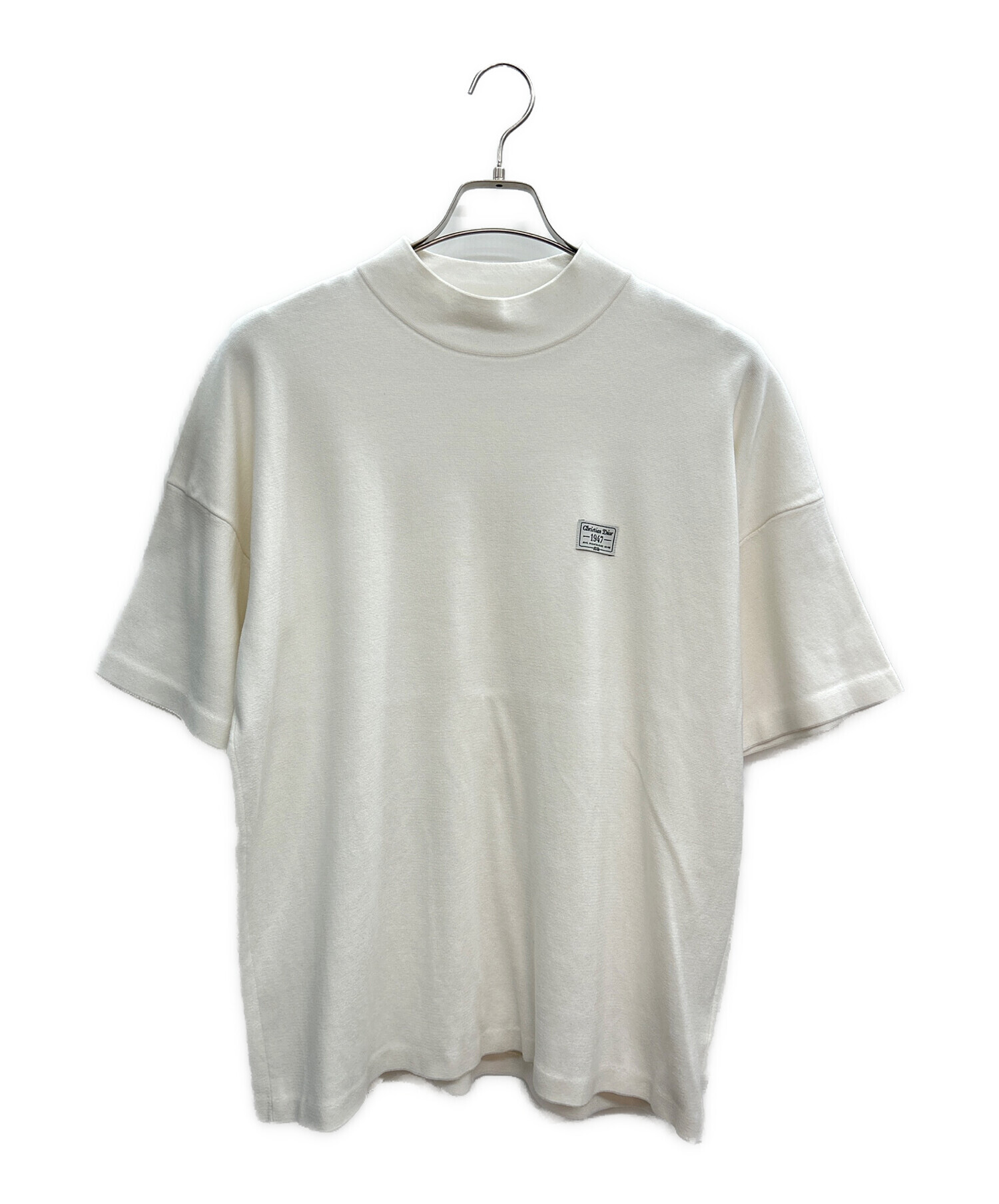 中古・古着通販】DIOR (ディオール) 半袖ニット ホワイト サイズ:S 