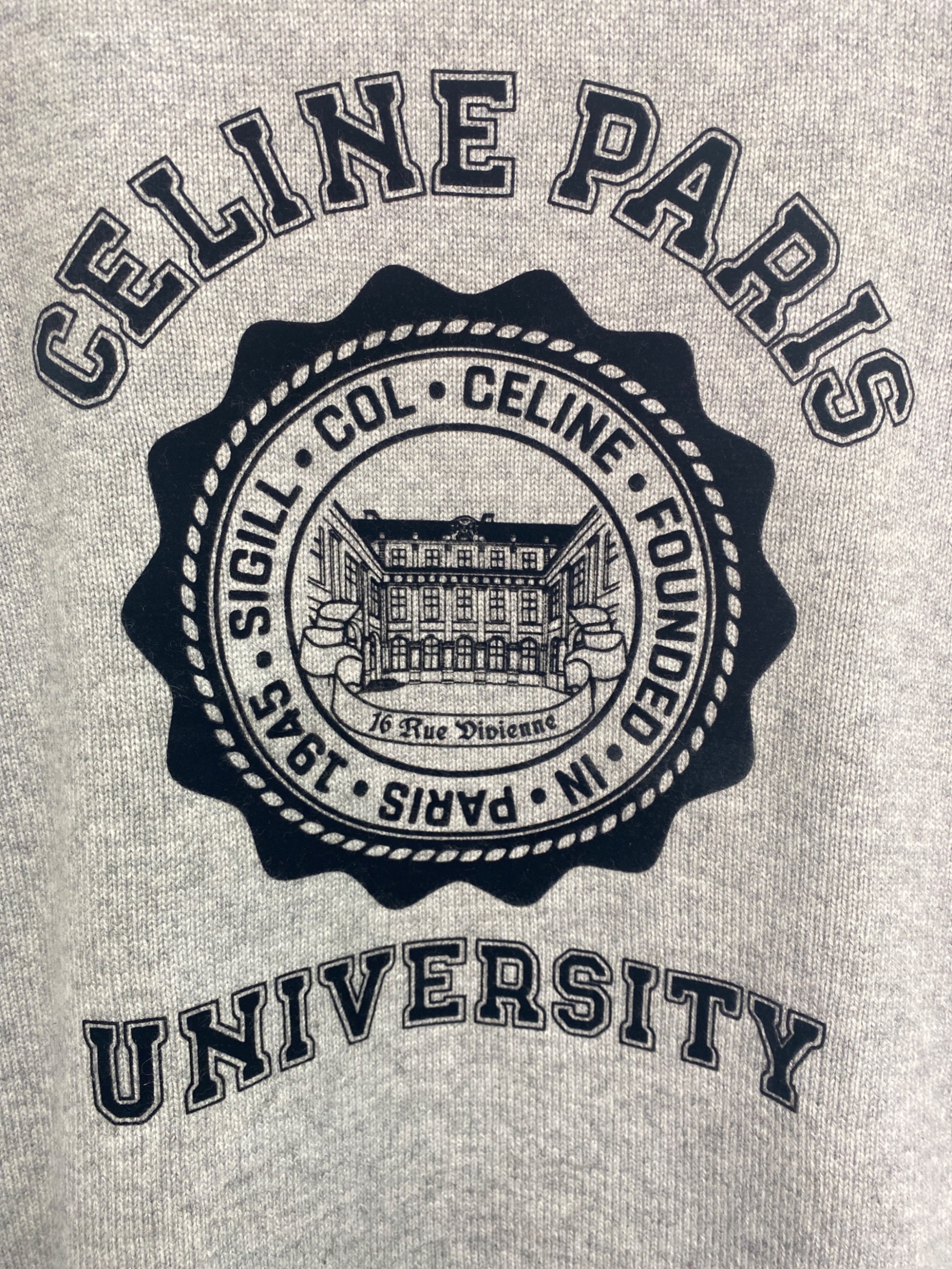 中古・古着通販】CELINE (セリーヌ) カシミヤセーター グレー サイズ:L 