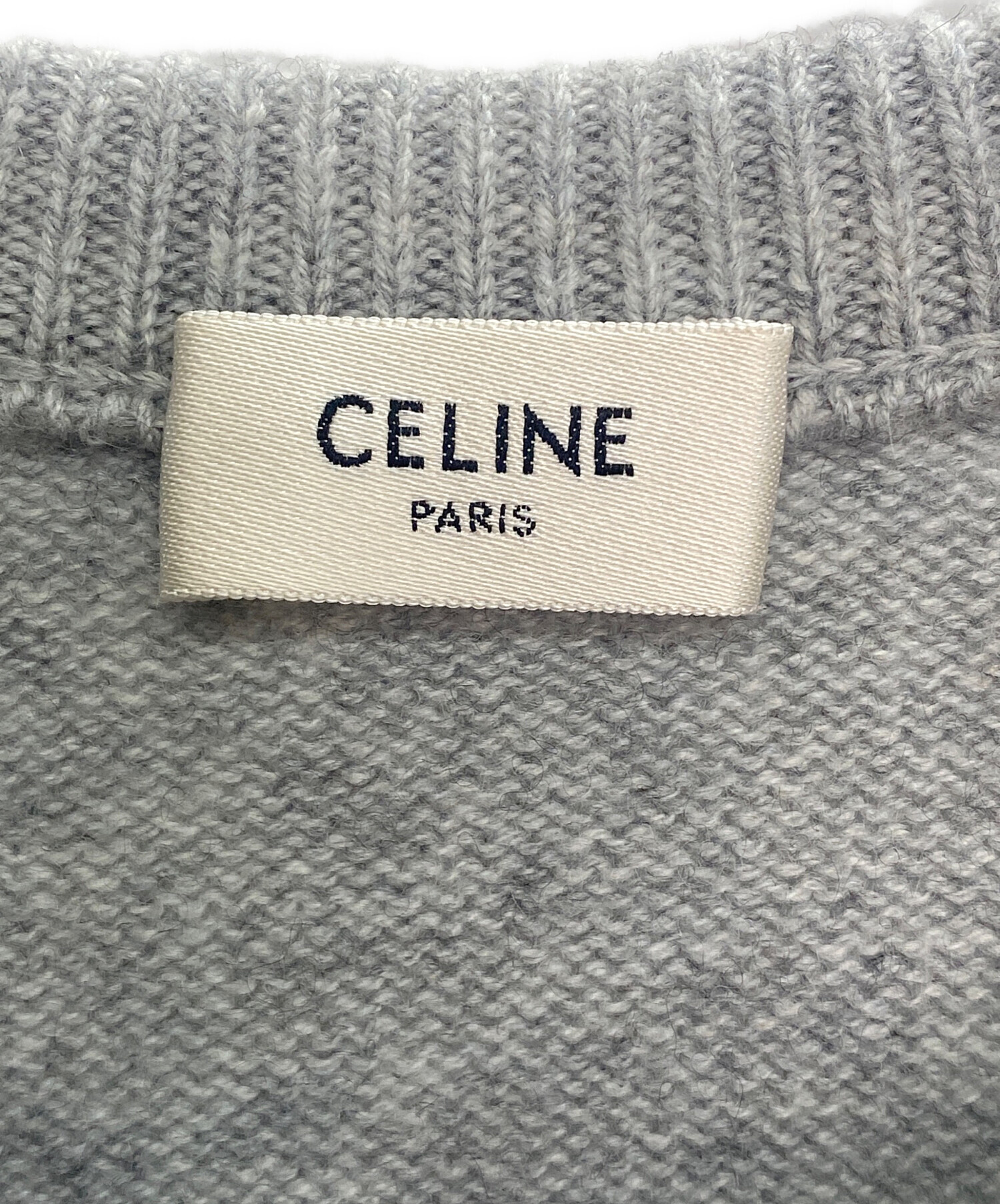 中古・古着通販】CELINE (セリーヌ) カシミヤセーター グレー サイズ:L