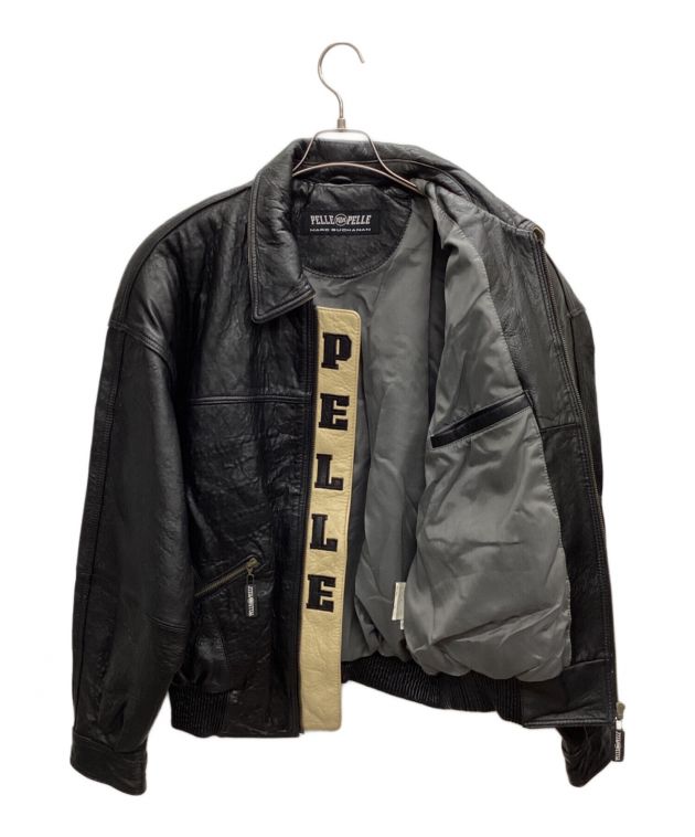 中古・古着通販】pelle pelle (ペレペレ) レザージャケット ブラック