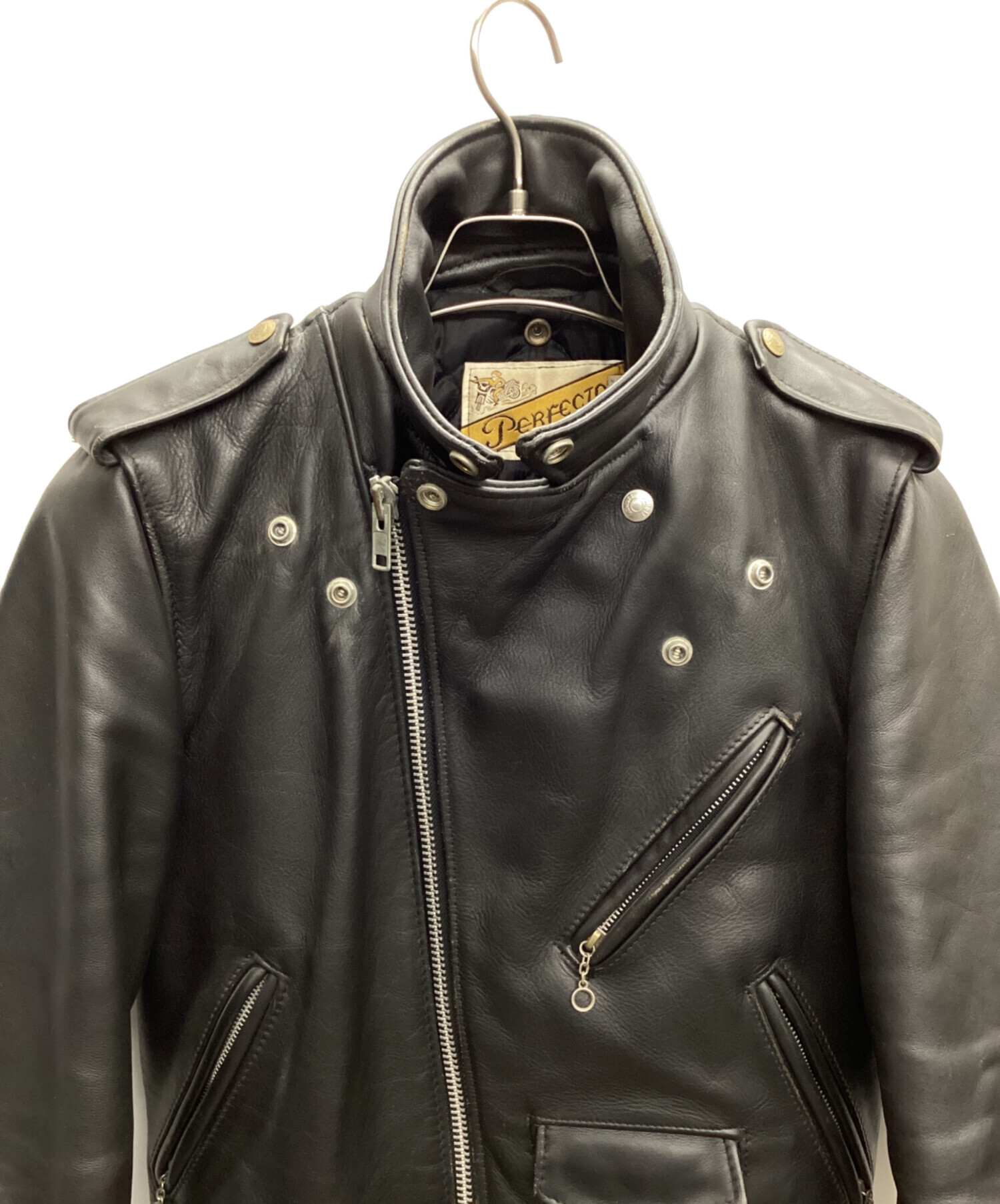 中古・古着通販】Schott (ショット) ライダースジャケット ブラック