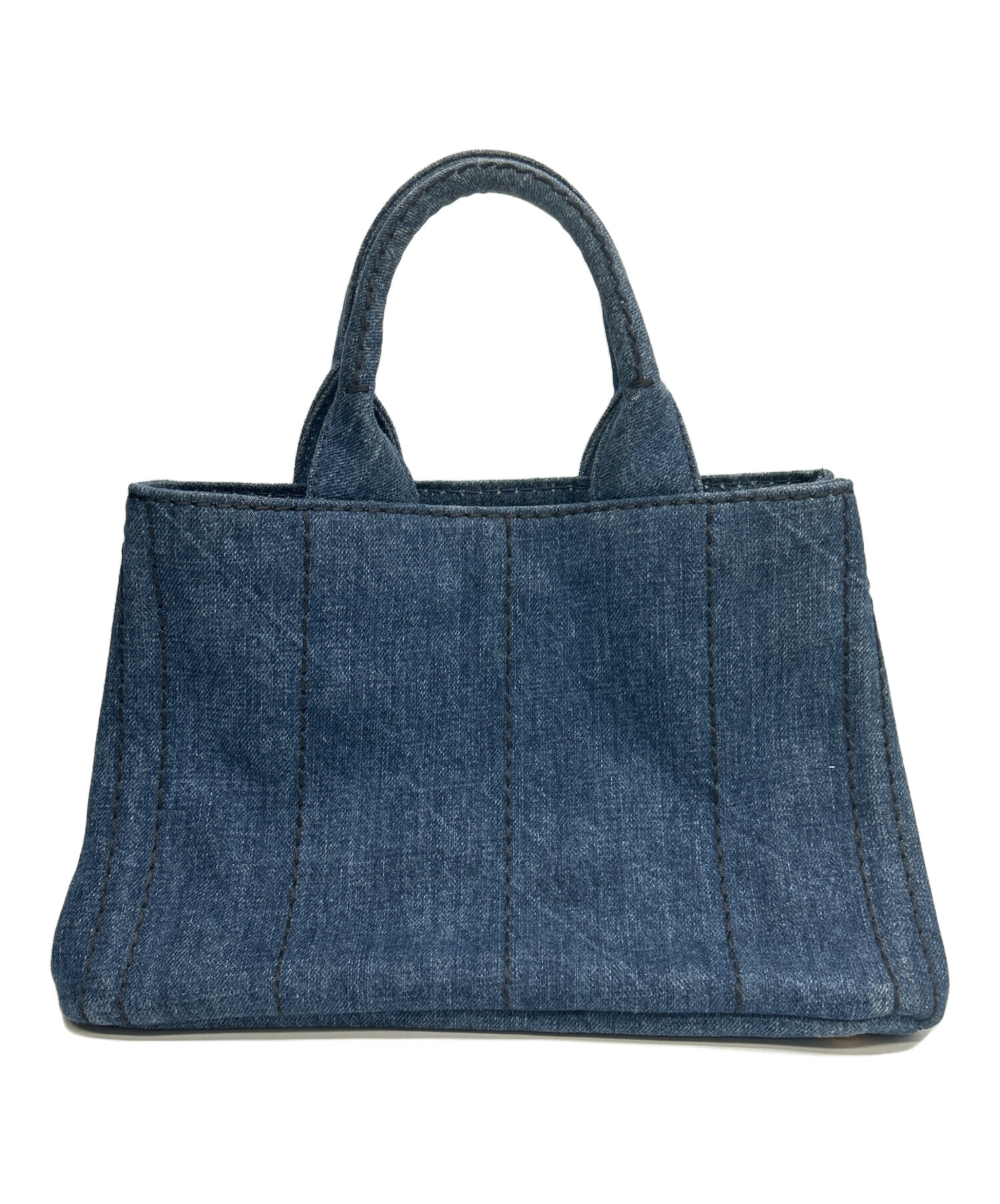 中古・古着通販】PRADA (プラダ) カナパミニデニムトート インディゴ 