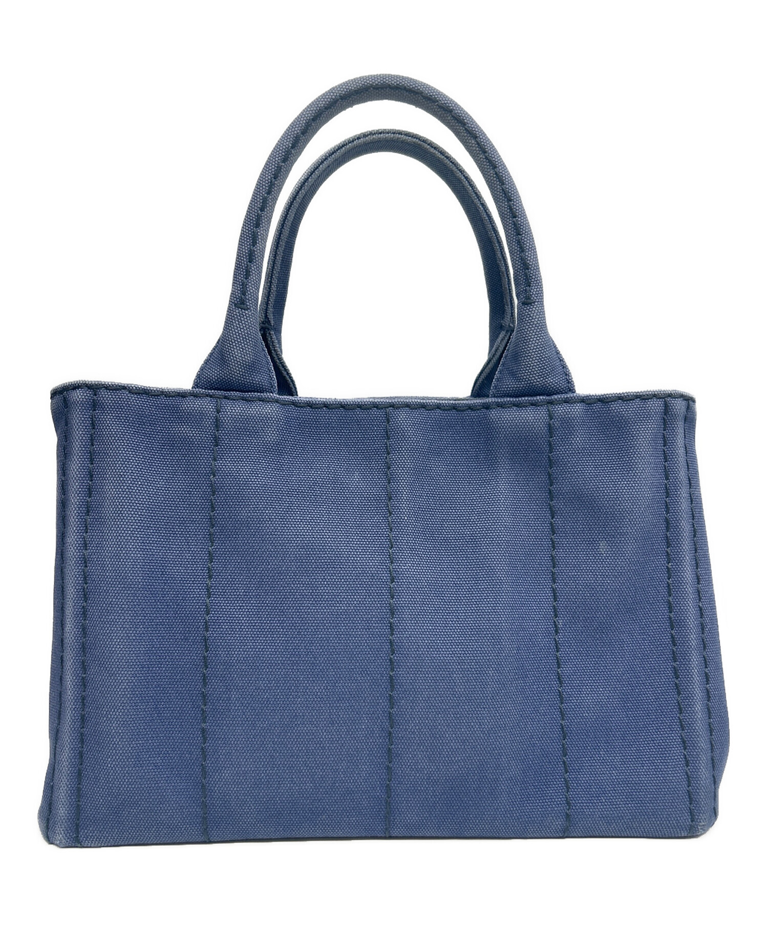 プラダ　prada デニム　カナパ　mini　インディゴ 中古・古着通販】PRADA (プラダ) ハンドバッグ カナパミニ インディゴ