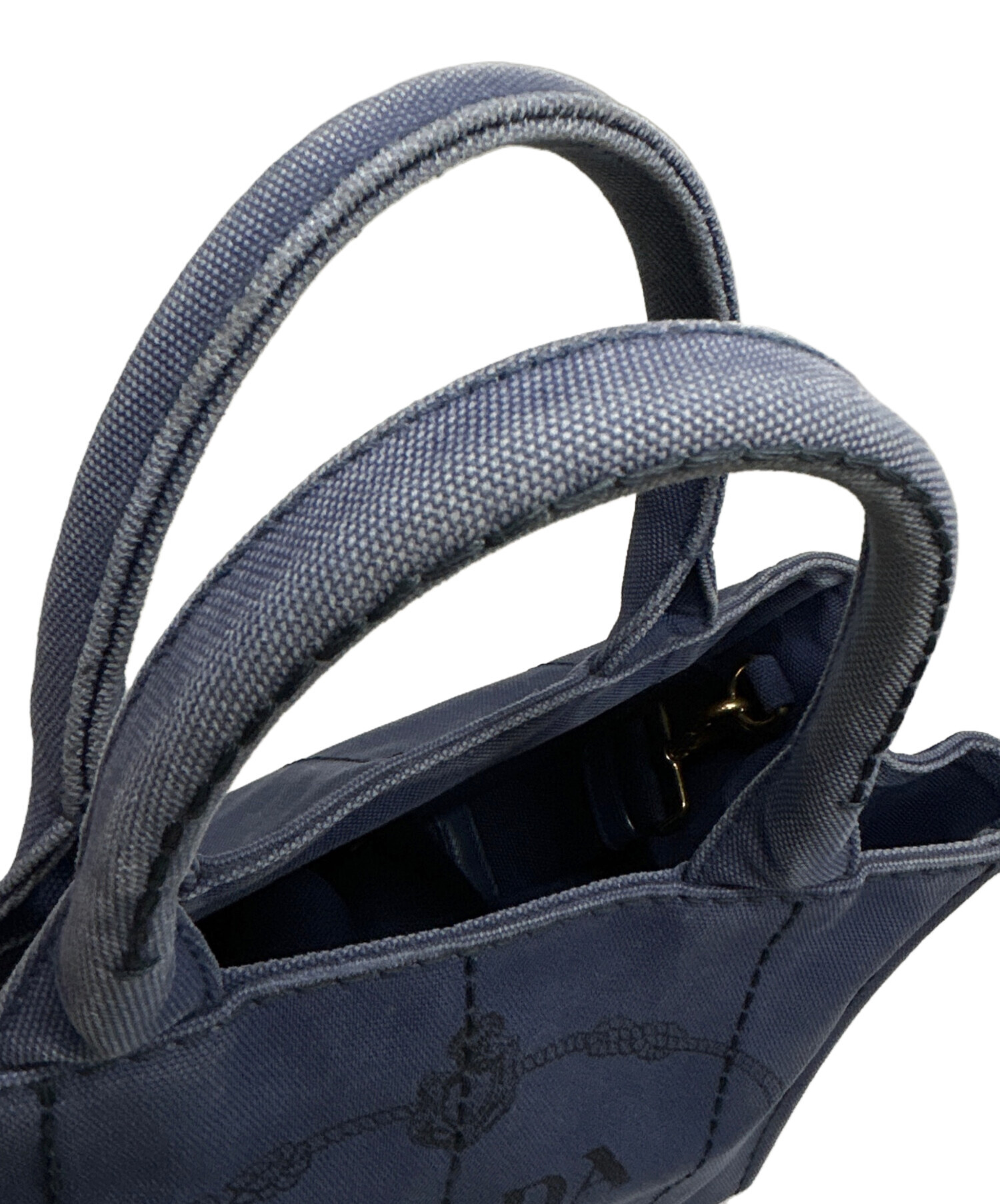 中古・古着通販】PRADA (プラダ) ハンドバッグ カナパミニ インディゴ