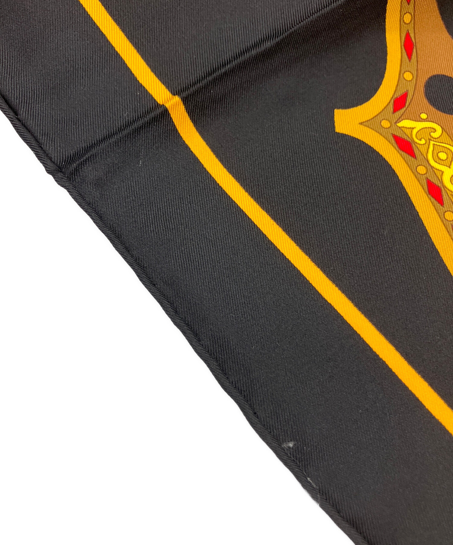 中古・古着通販】HERMES (エルメス) スカーフ ブラック｜ブランド