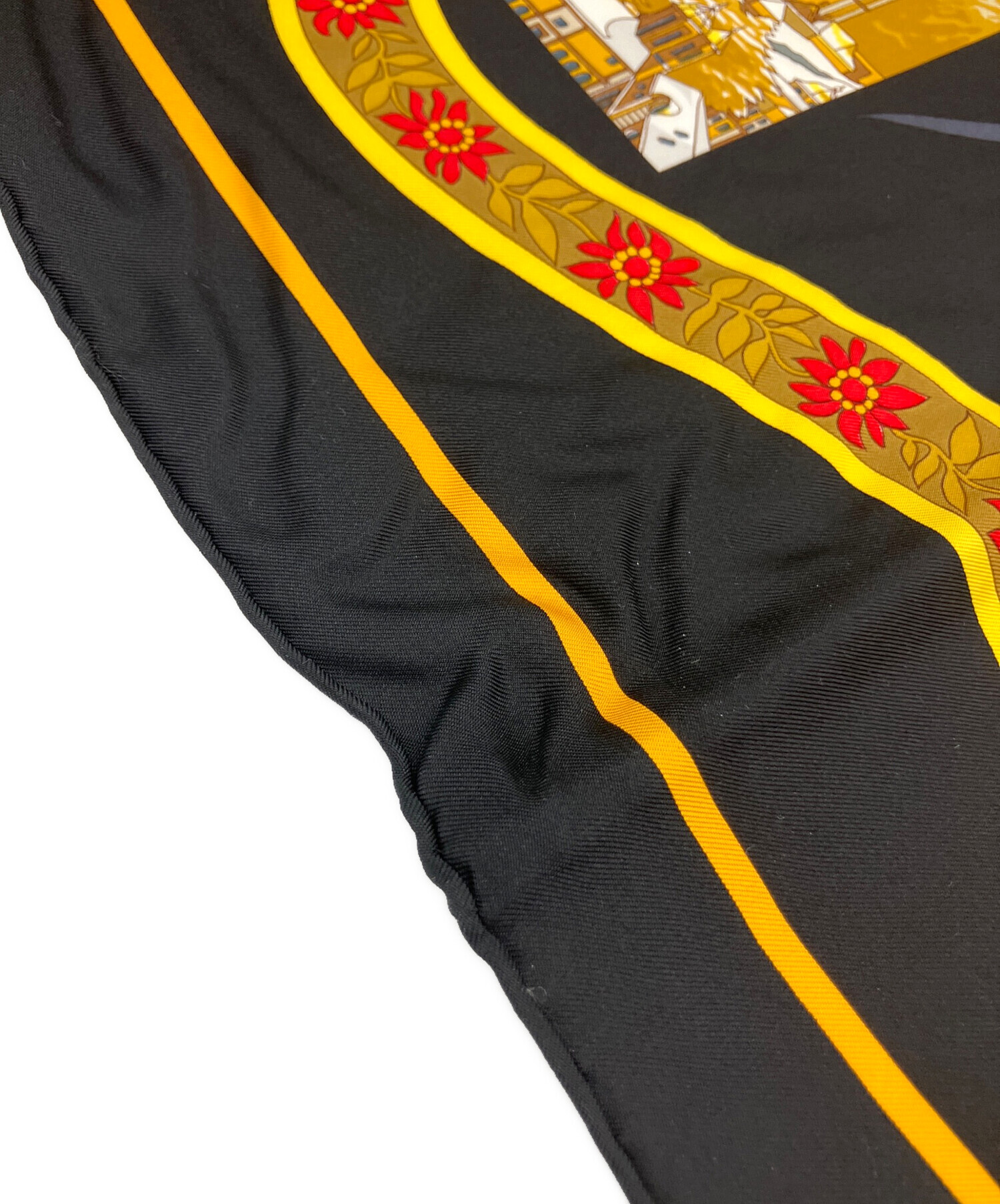 中古・古着通販】HERMES (エルメス) スカーフ ブラック｜ブランド