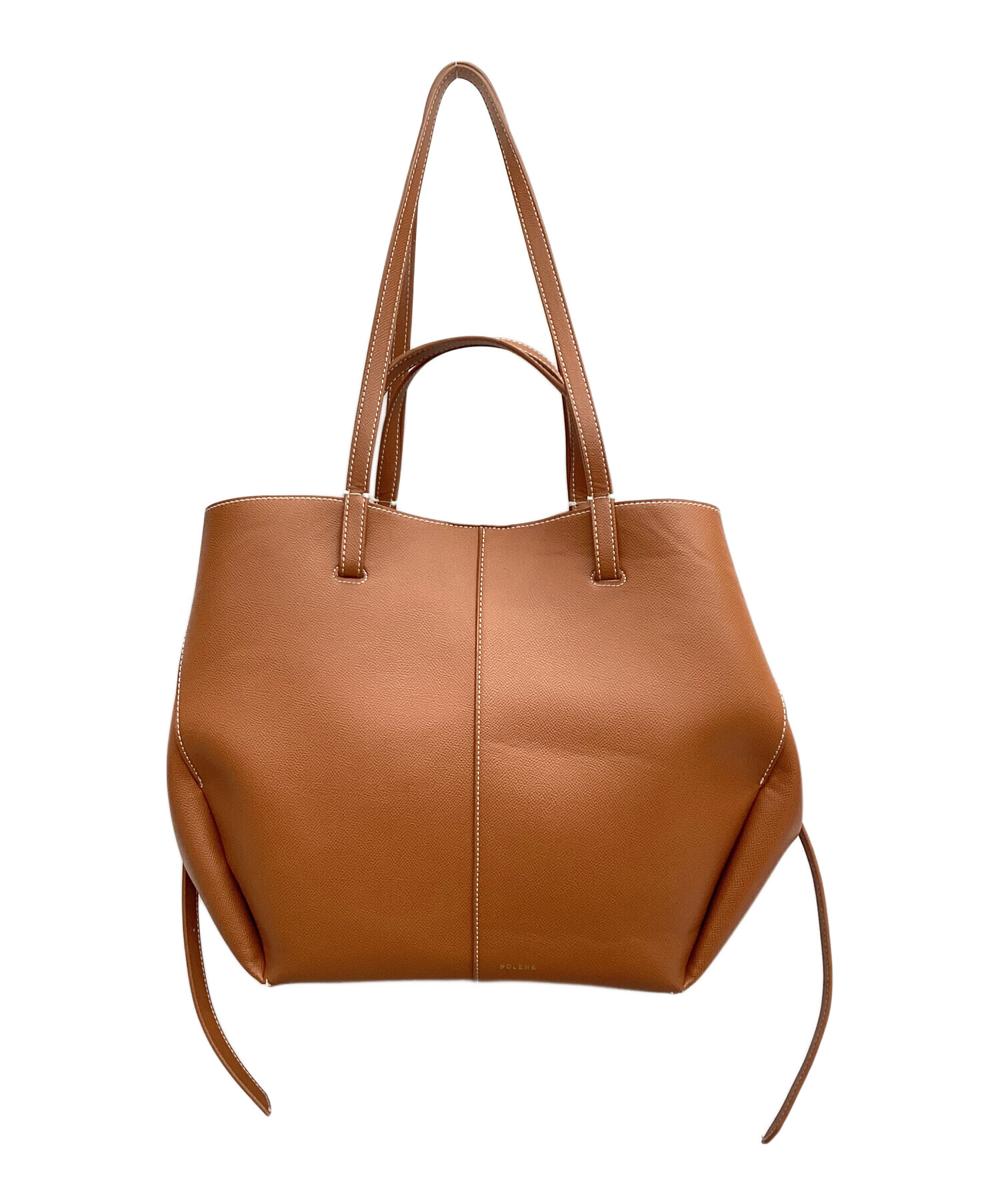 POLENE ブラウン トートバッグ 中古・古着通販】POLENE (ポレーヌ) トートバッグ ブラウン｜ブランド