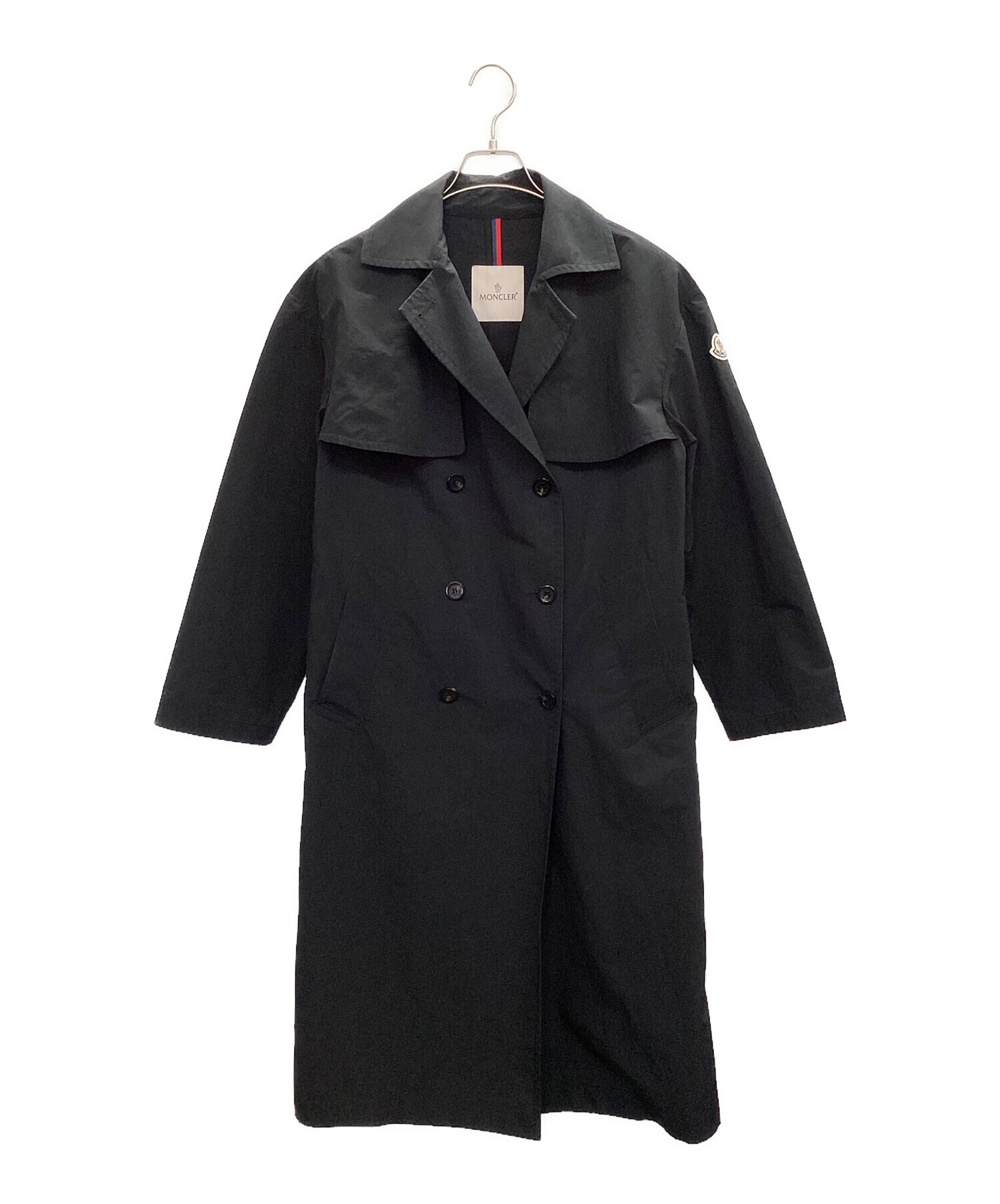 MONCLER (モンクレール) トレンチコート ブラック サイズ:1