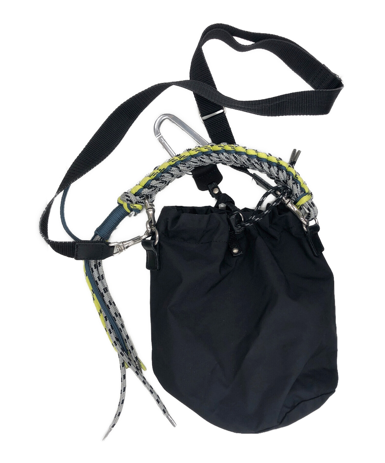 中古・古着通販】zattu (ザッツ) ショルダー巾着バッグ ブラック