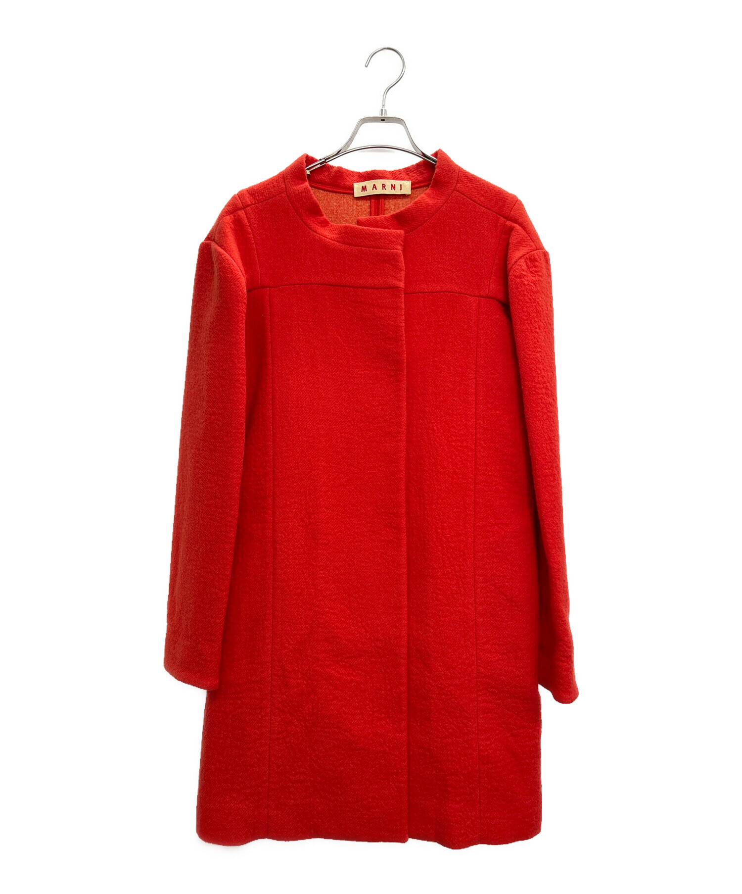 マルニ　コート　レディース　　美品　38 中古・古着通販】MARNI (マルニ) コート オレンジ サイズ:38｜ブランド