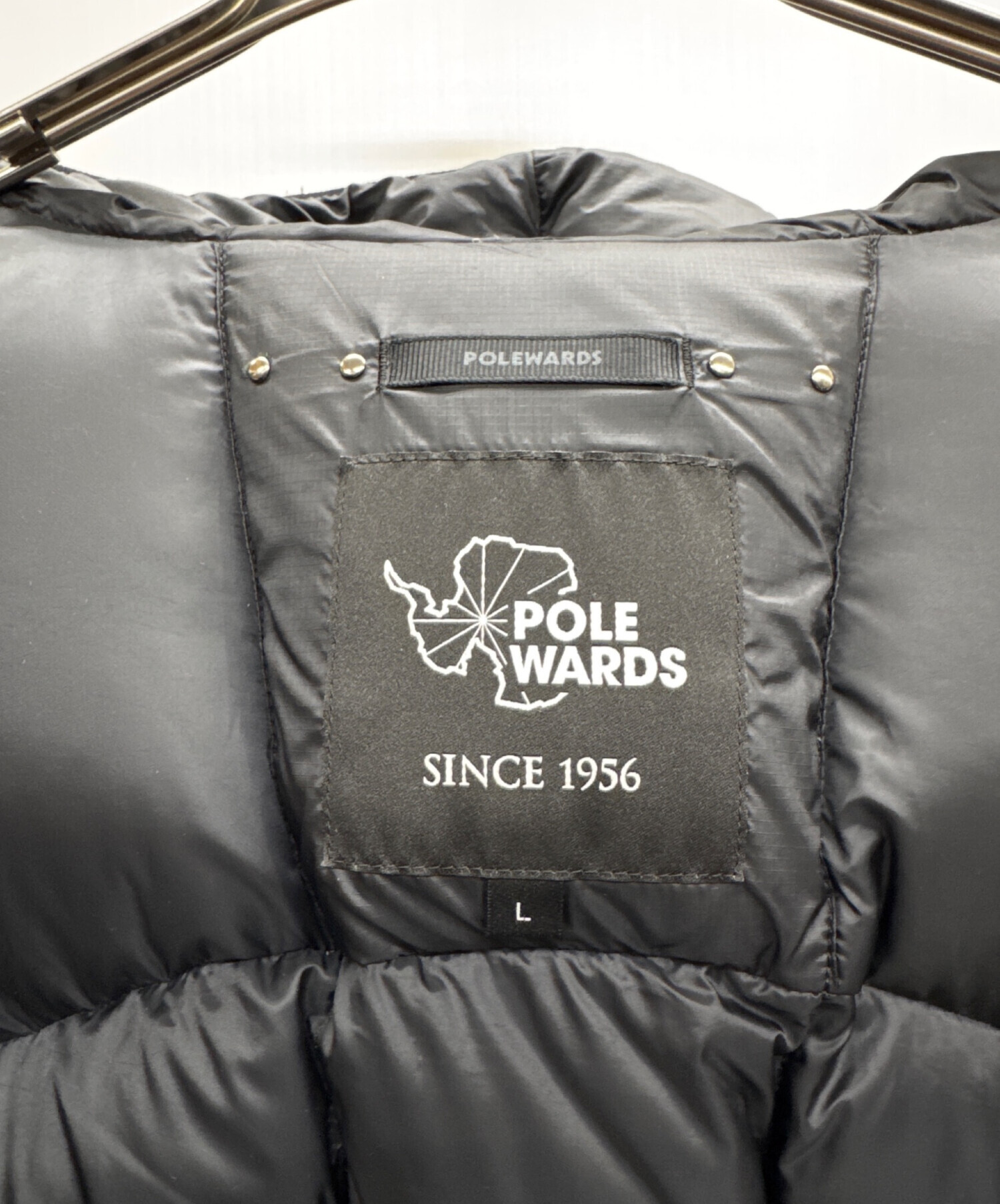POLEWARDS / ダウンジャケット/S/ウール/BRW/31093 中古・古着通販】POLEWARDS (ポールワーズ) ダウンジャケット ブラック