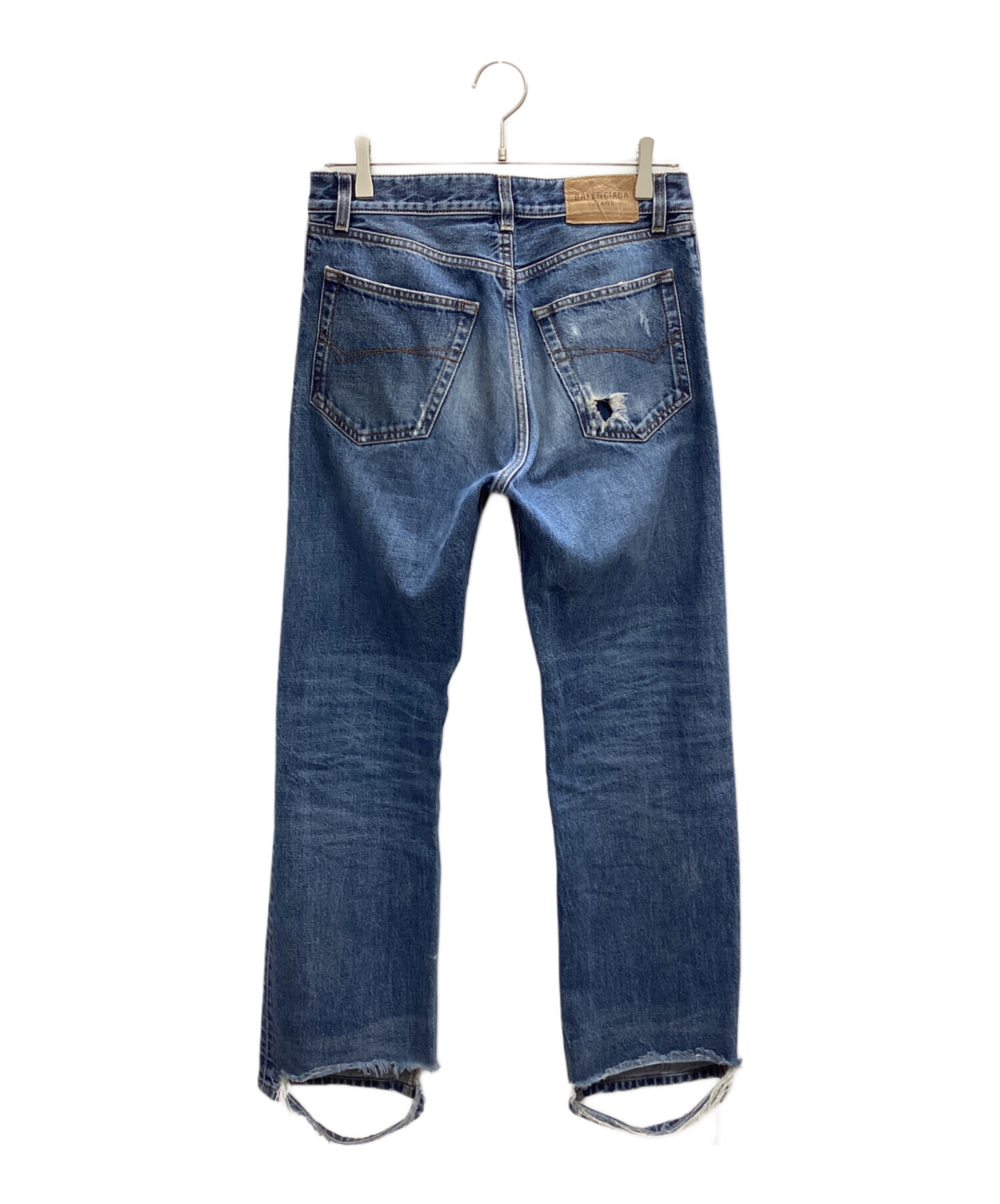 中古・古着通販】BALENCIAGA (バレンシアガ) ダメージ加工デニムパンツ