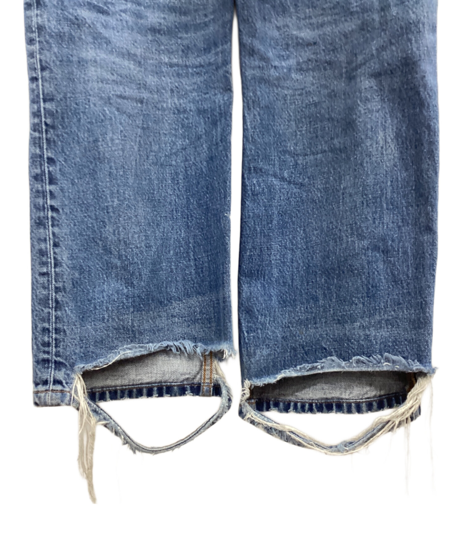 中古・古着通販】BALENCIAGA (バレンシアガ) ダメージ加工デニムパンツ