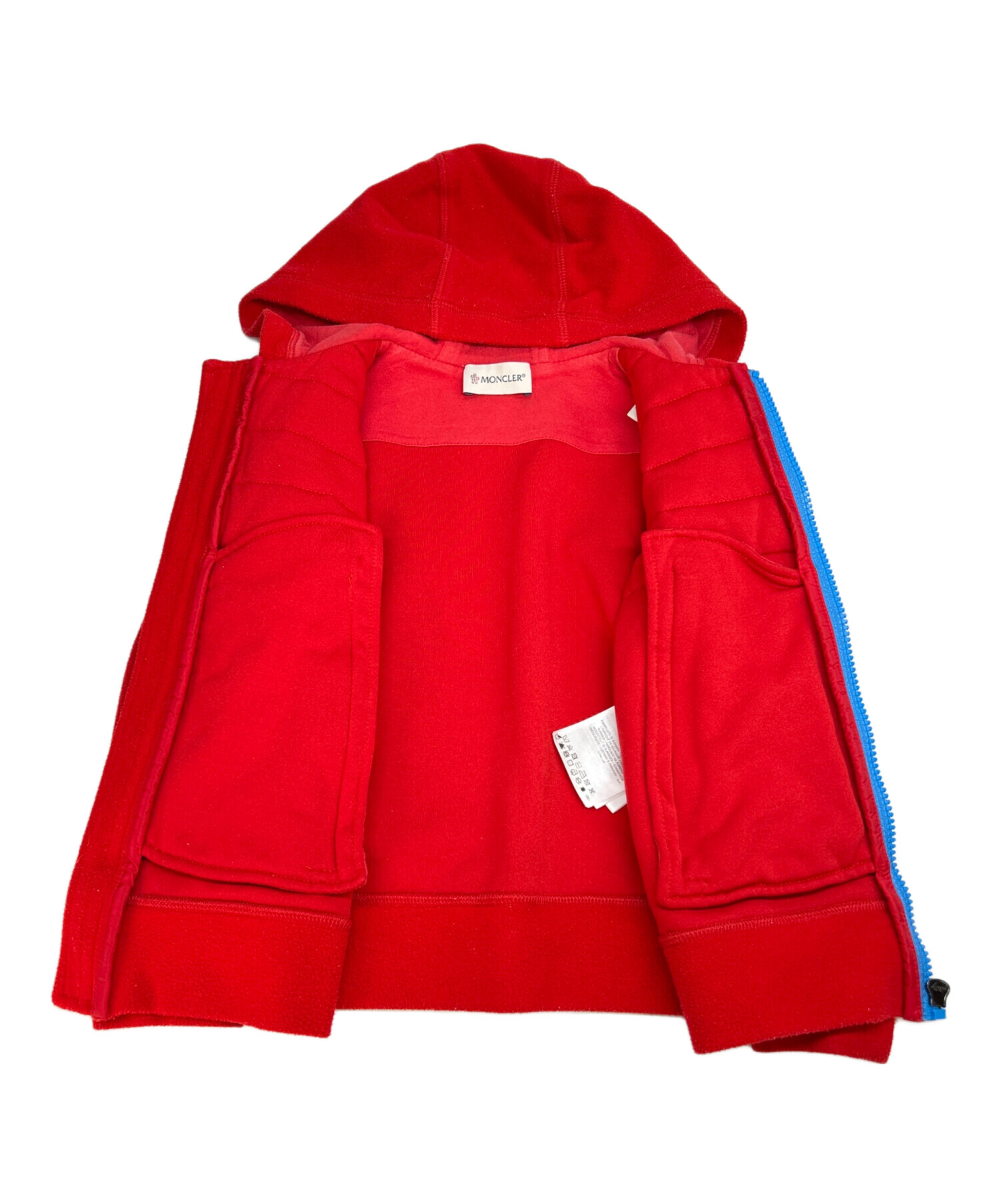 中古・古着通販】MONCLER (モンクレール) フリースジャケット レッド 