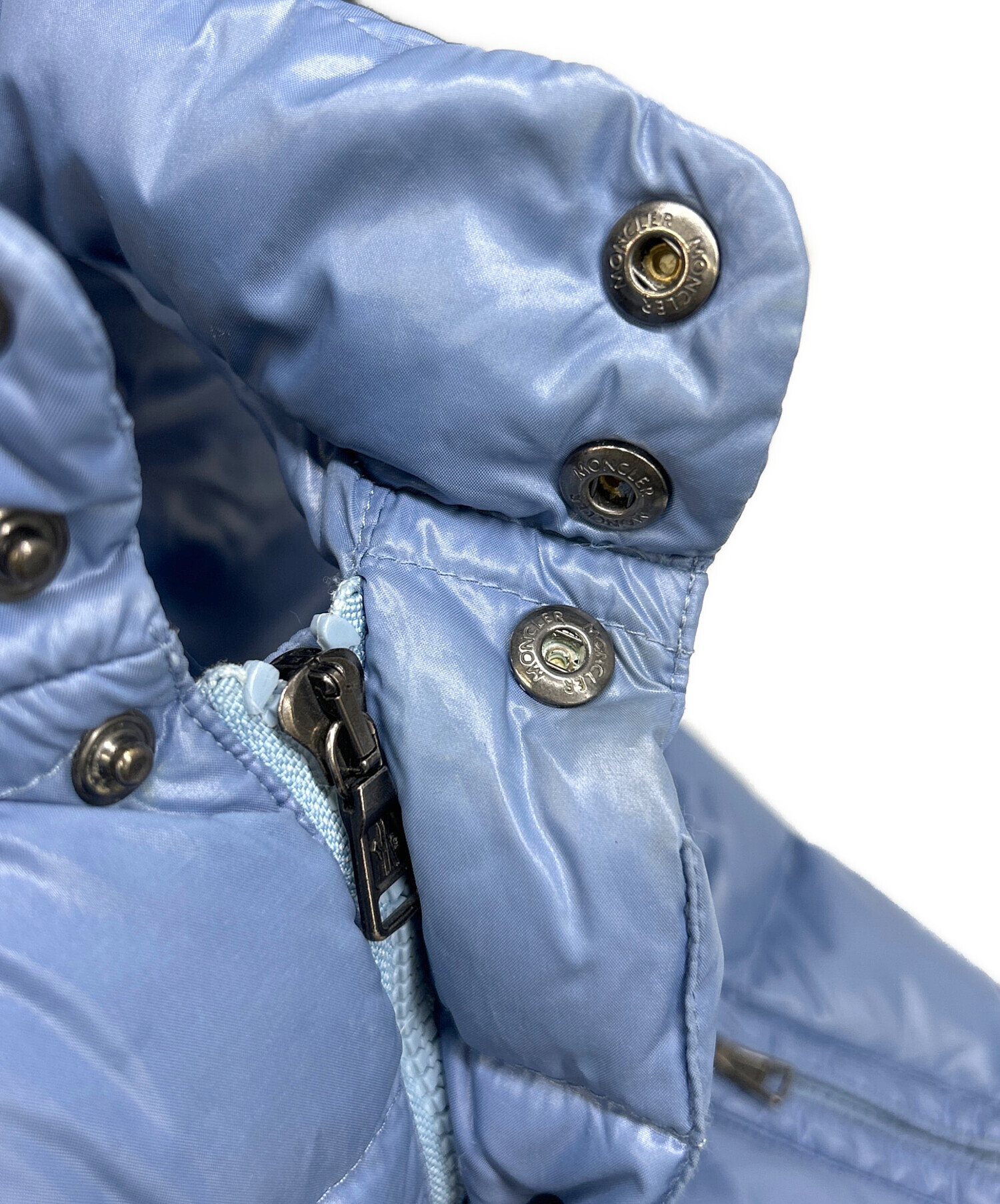 中古・古着通販】MONCLER (モンクレール) ダウンベスト ブルー サイズ