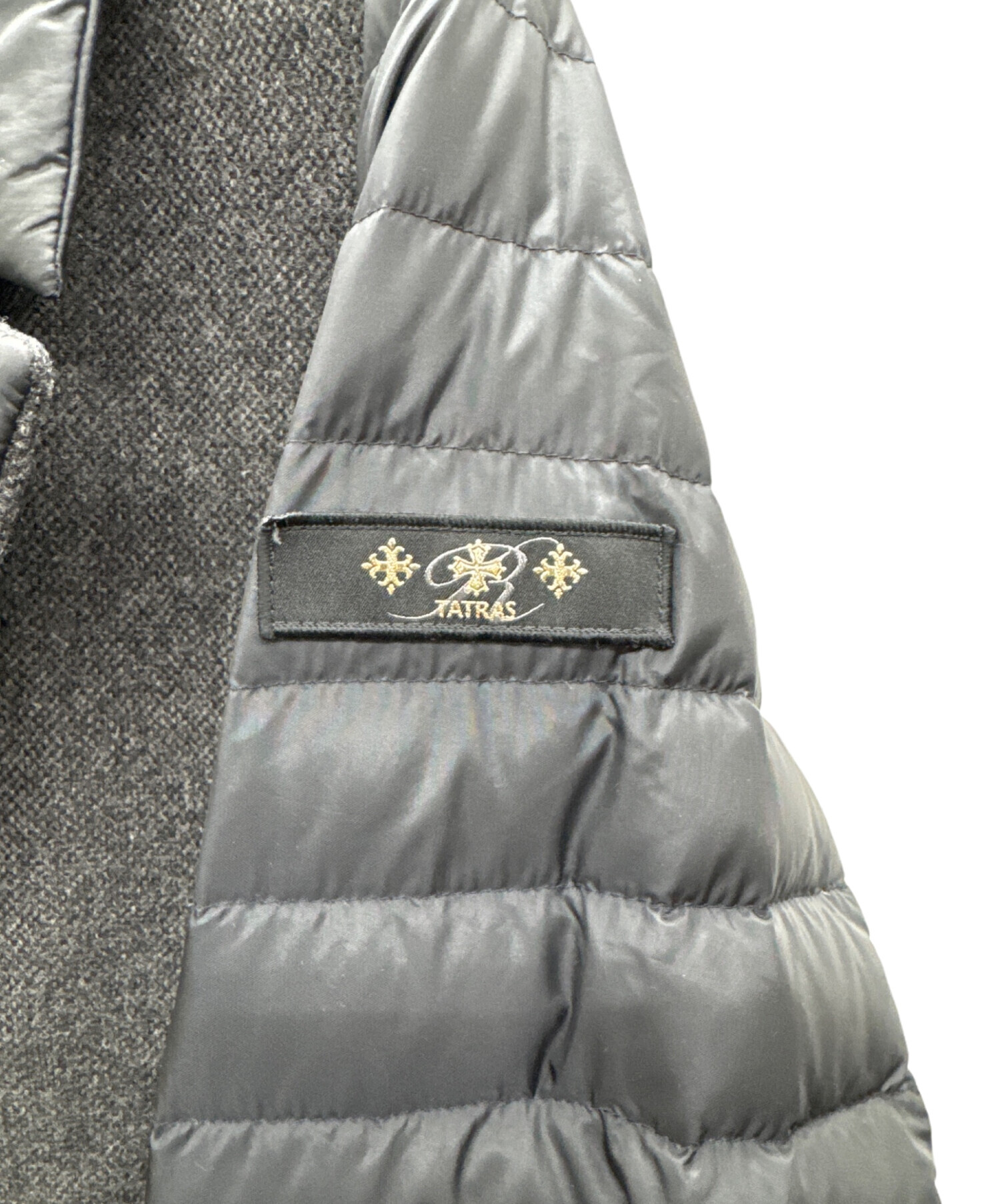 中古・古着通販】TATRAS (タトラス) ダウンチェスターコート ブラック