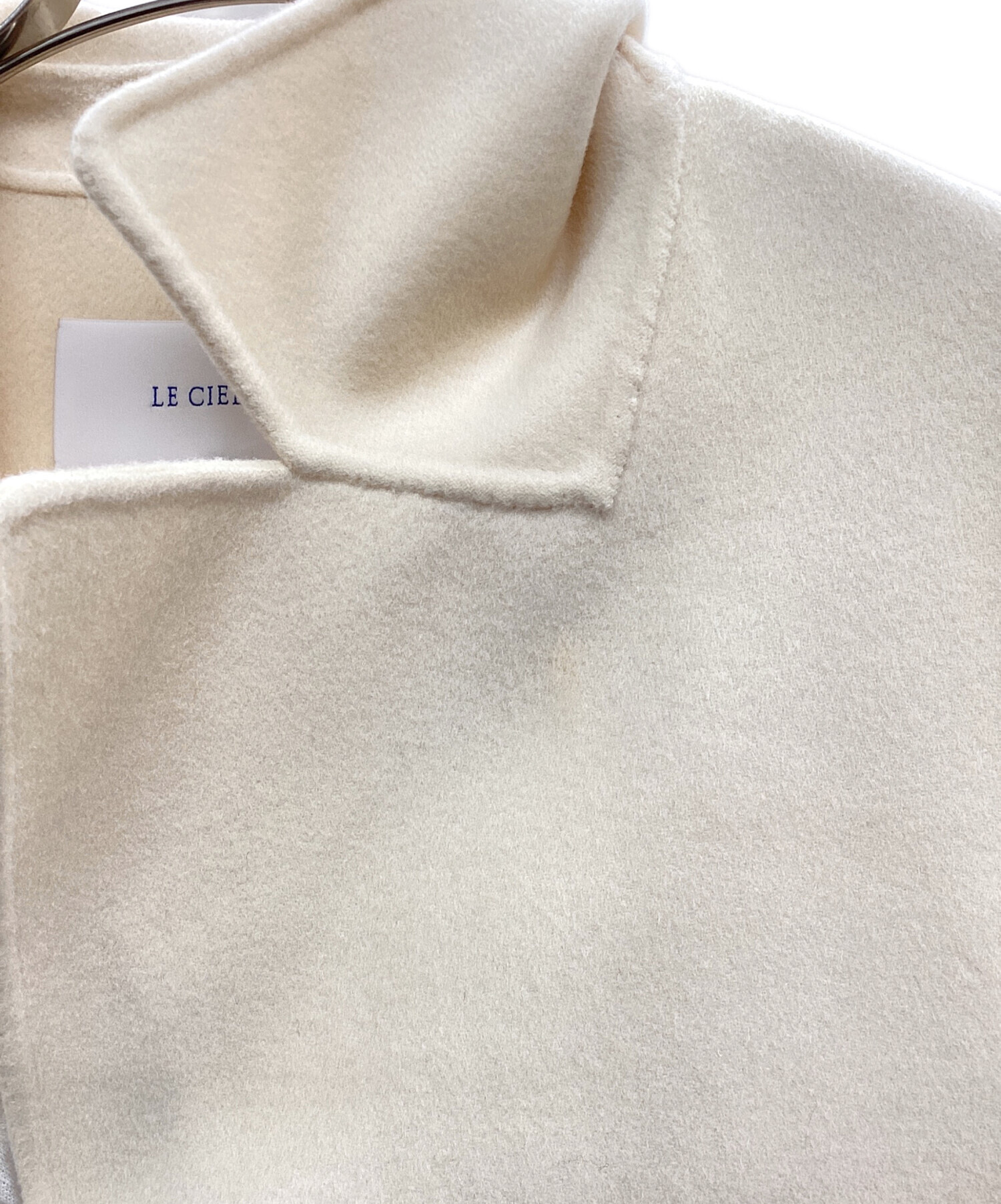 LE CIEL BLEU ベージュ ダブルフェイスオーバーコート LE CIEL BLEU（ルシェルブルー） コート アウター フードダブル