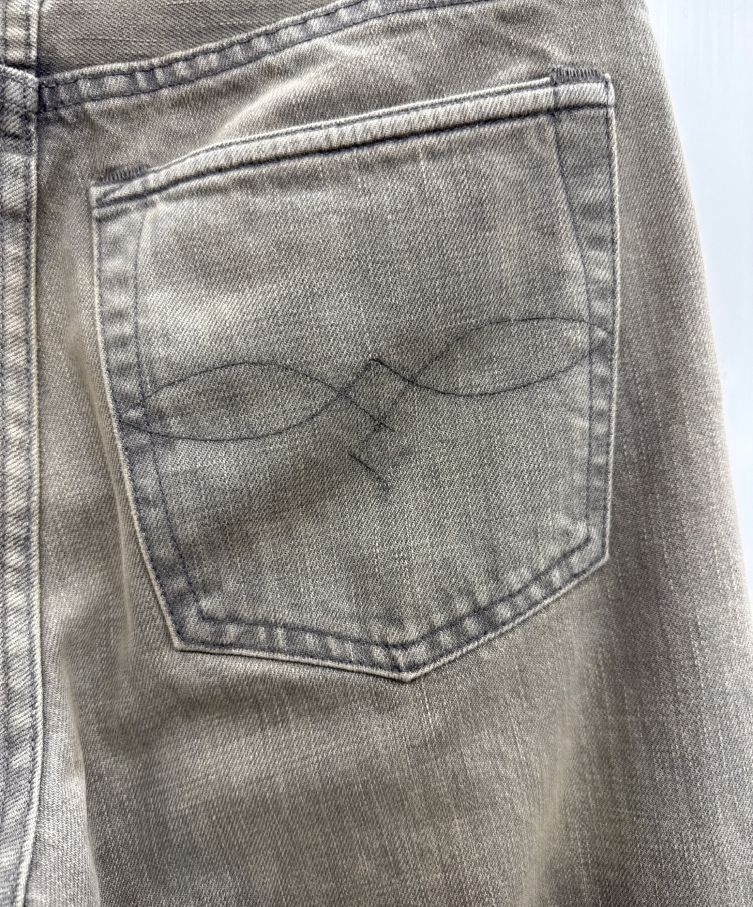 中古・古着通販】RRL (ダブルアールエル) デニムパンツ グレー サイズ