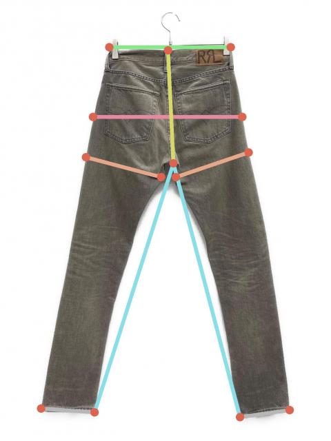 中古・古着通販】RRL (ダブルアールエル) デニムパンツ グレー サイズ