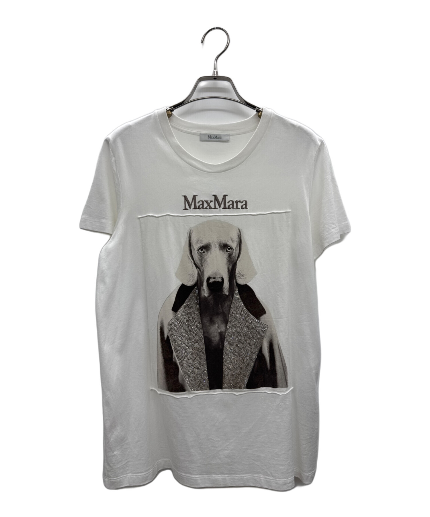 【新品未使用‼️】MaxMara 犬プリントコットンTシャツ　S 中古・古着通販】MaxMara (マックスマーラ) ドッグプリントTシャツ