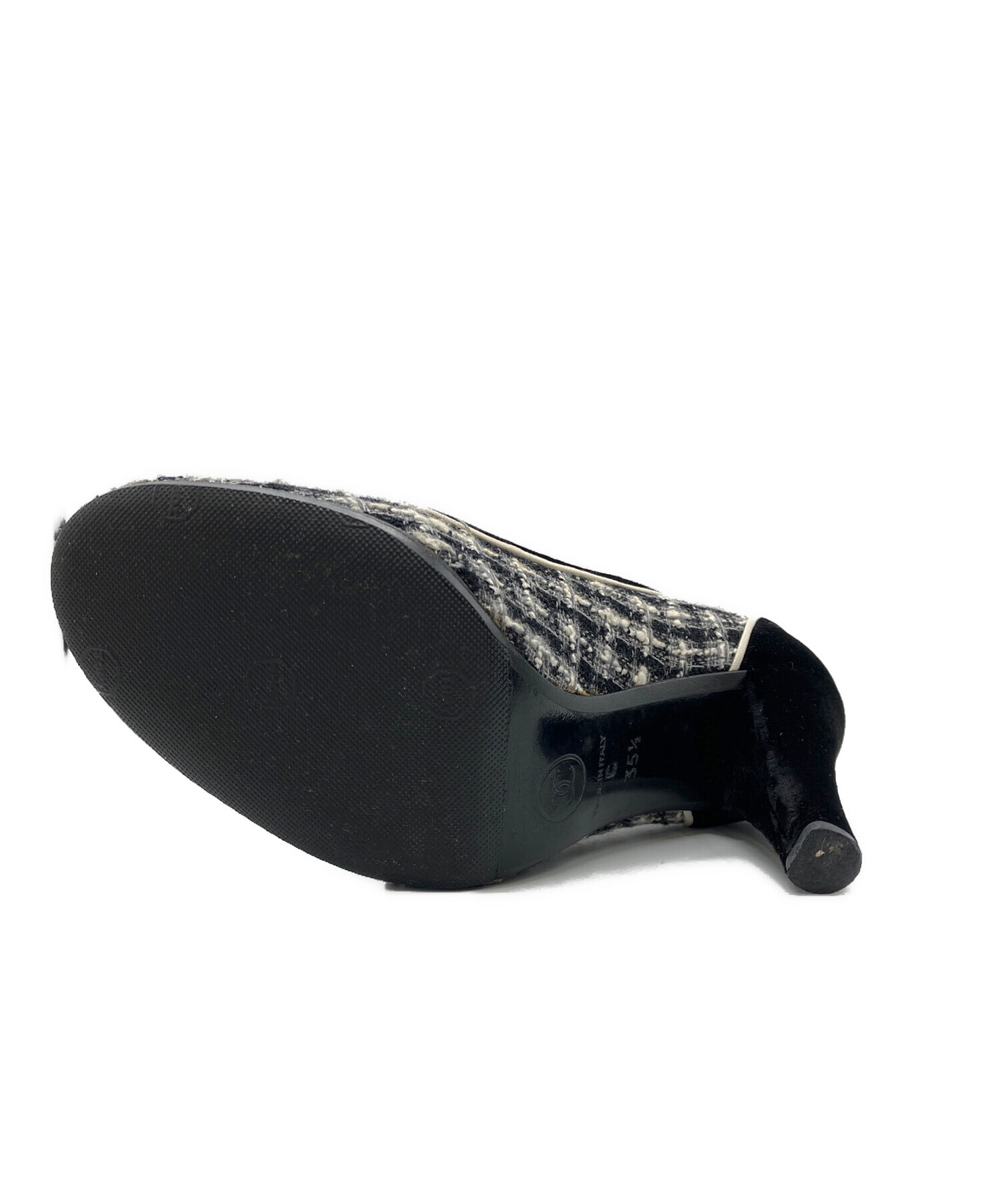 中古・古着通販】CHANEL (シャネル) ツイードハイヒールパンプス