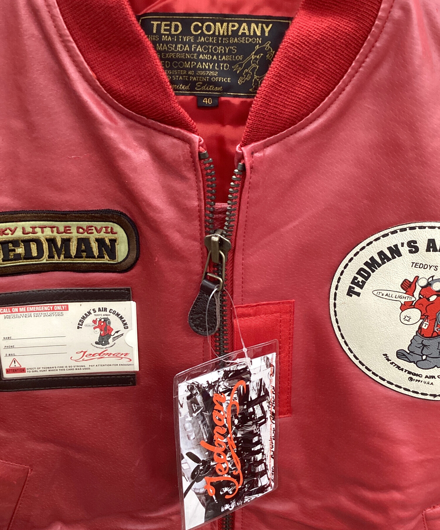 Ted Company レザージャケット サイズ40 中古・古着通販】TED COMPANY (テッドカンパニー) レザー