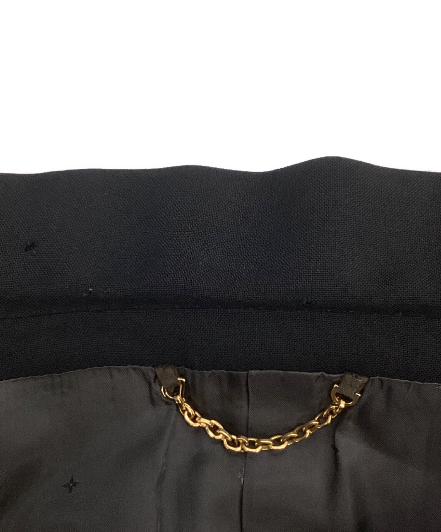 極美品 ルイヴィトン セットアップスーツ 黒 無地 チェーン 2XL 
