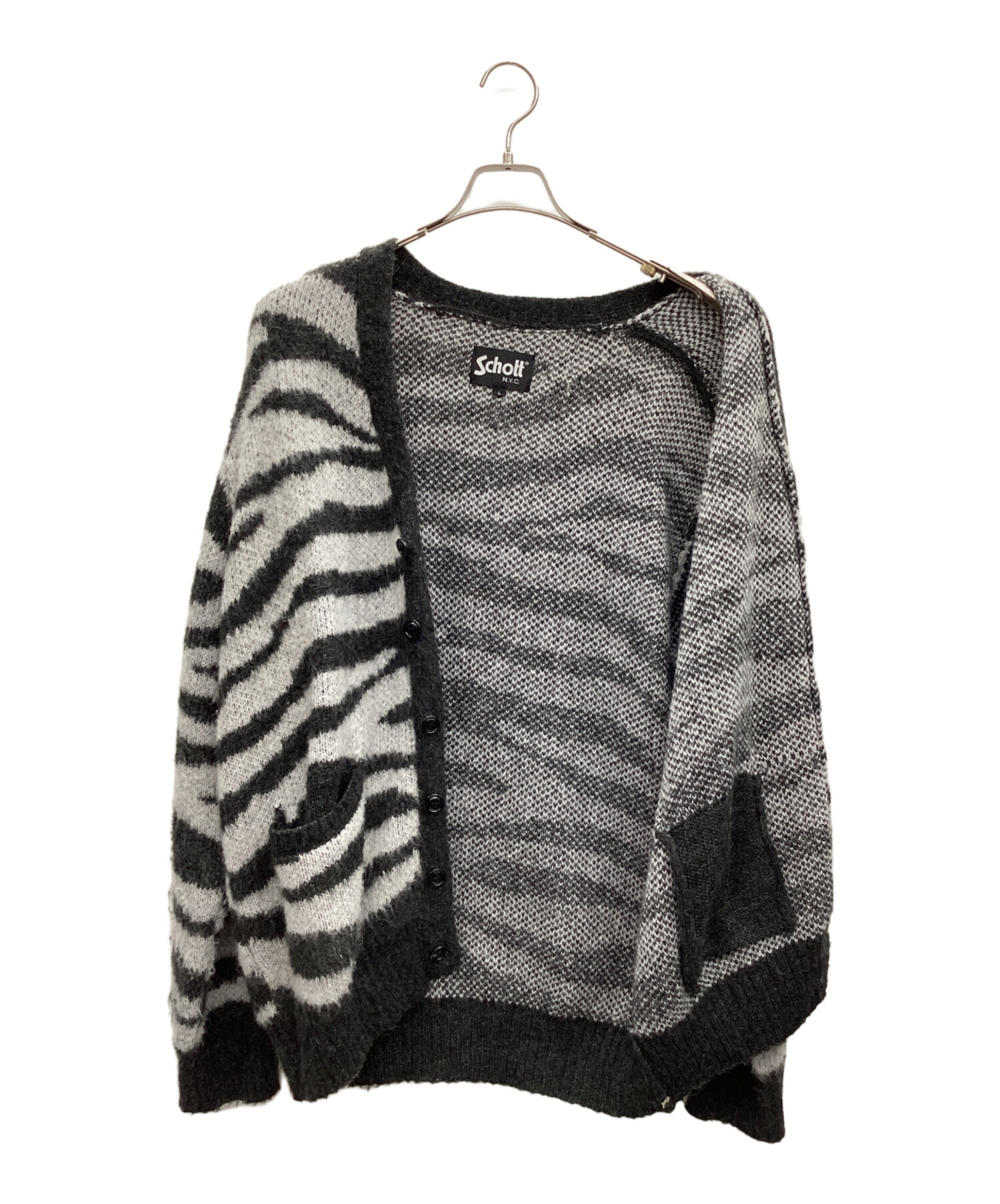 【美品】 Schott ショット パーフェクトモヘアカーディガン 黒 刺繍 L 楽天市場】PERFECTO MOHAIR CARDIGAN SWEATER／パーフェクト