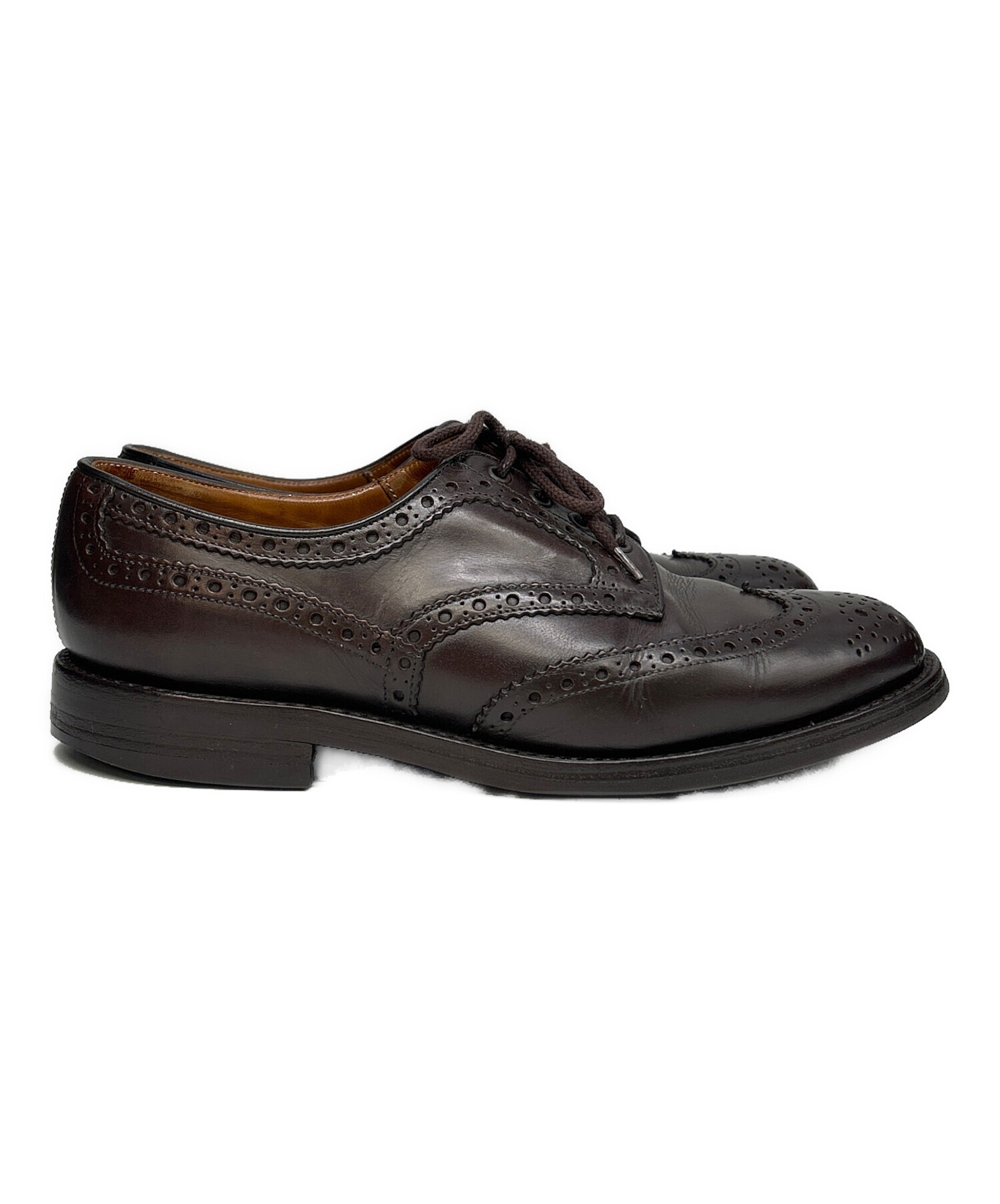 希少 Tricker's 9 ネイビー/ブラウン ウィングチップシューズ 中古・古着通販】Tricker's (トリッカーズ) ウィングチップシューズ