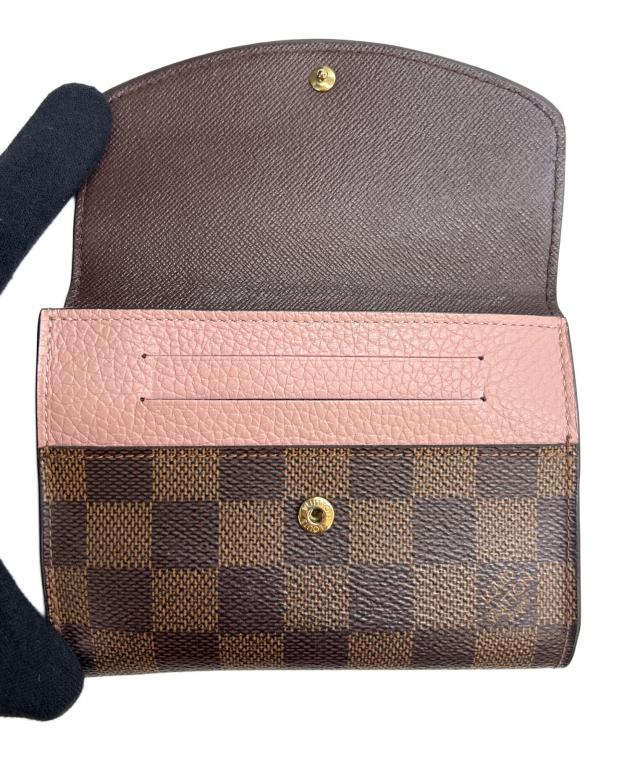 ルイ・ヴィトン 中古 LV 財布 ピンク ダミエ （チェック柄） 中古・古着通販】LOUIS VUITTON (ルイ ヴィトン) 2つ折り財布 ダミエ