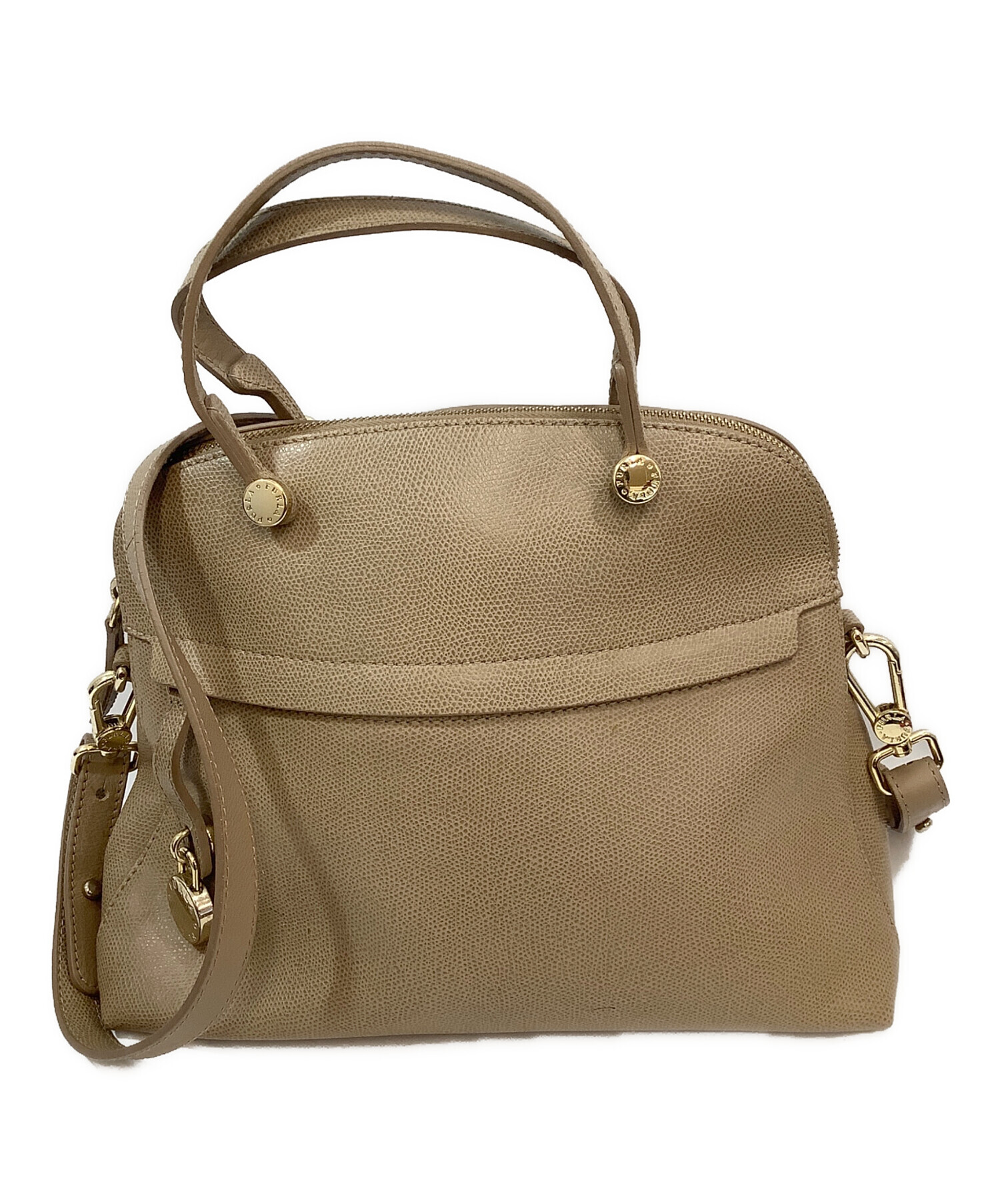 中古・古着通販】FURLA (フルラ) ショルダーバッグ ベージュ|ブランド 中古・古着通販】FURLA (フルラ) ショルダーバッグ ベージュ|ブランド