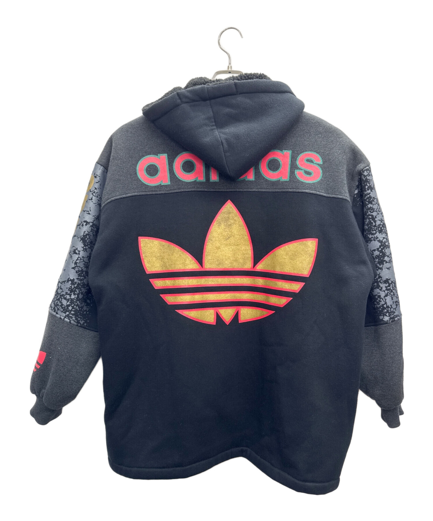 中古・古着通販】adidas (アディダス) ジャケットパーカー ブラック