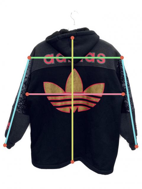 中古・古着通販】adidas (アディダス) ジャケットパーカー ブラック