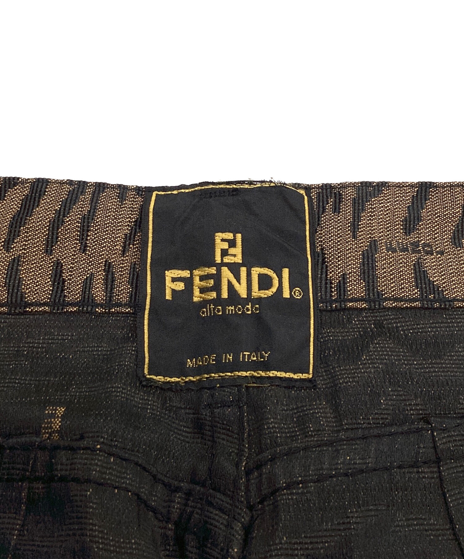 中古・古着通販】FENDI (フェンディ) スラックス ブラウン サイズ:41